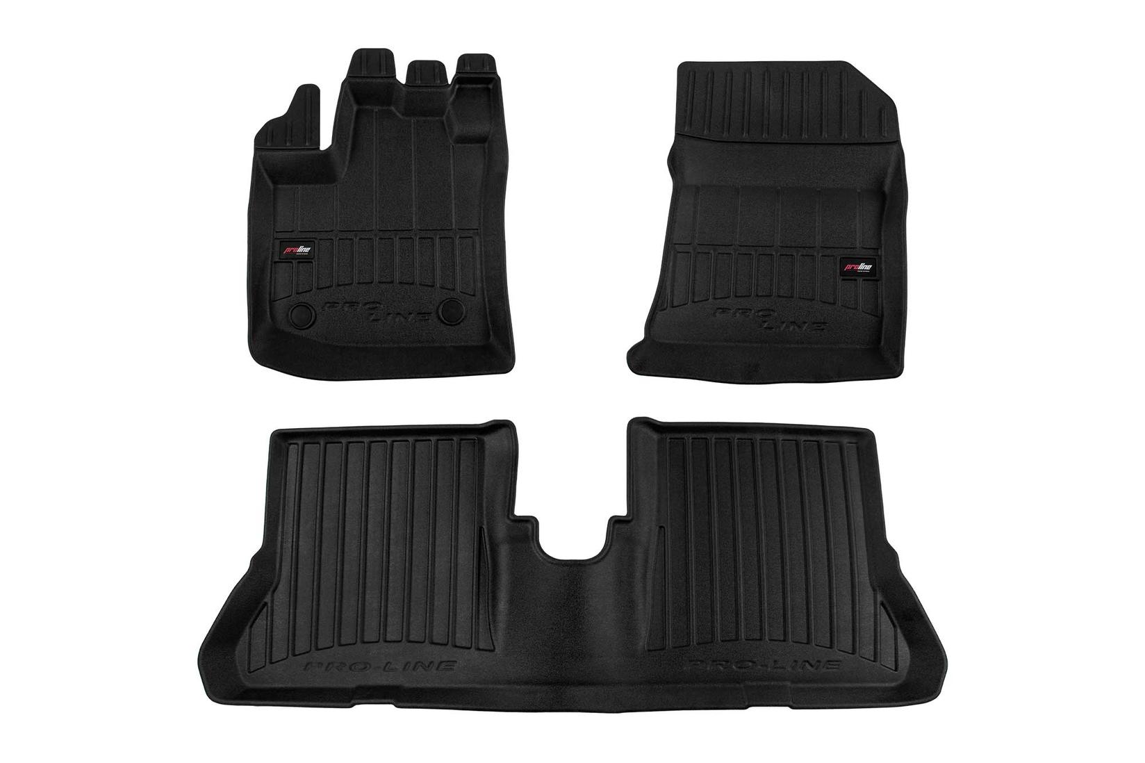 FROGUM 3D Гумени патосници за Dacia Dokker 2012-2021 3 дела црни