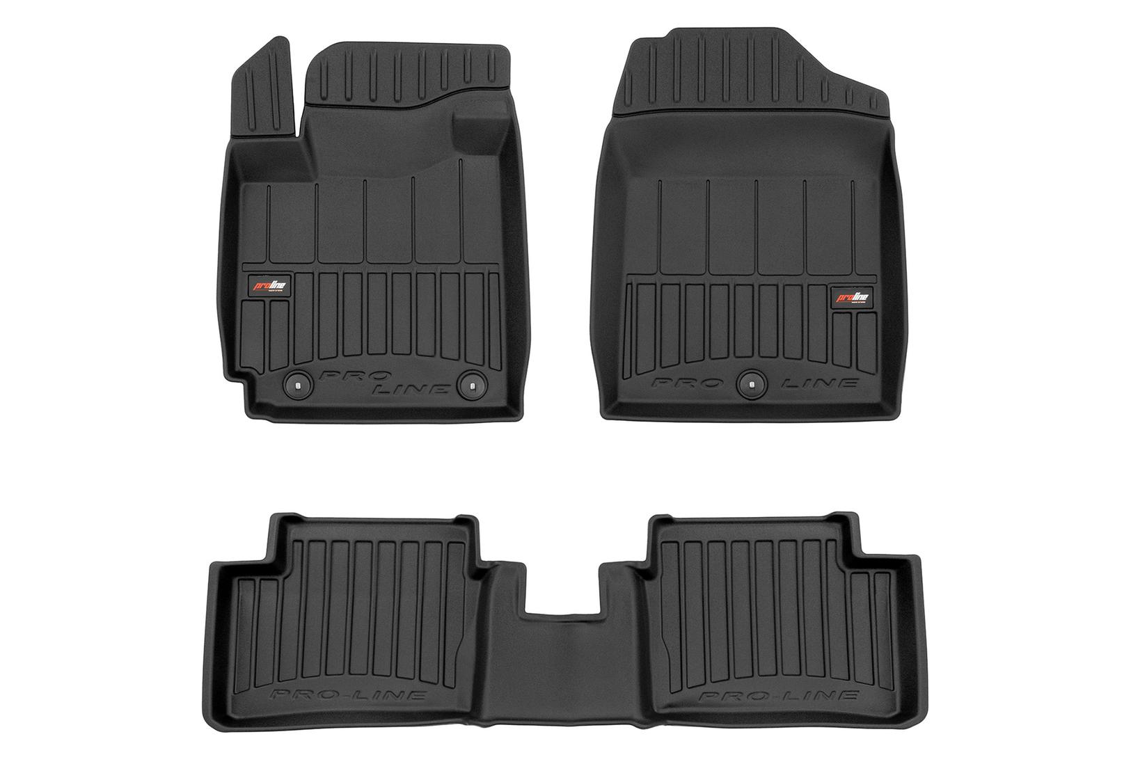 FROGUM 3D Гумени патосници за KIA Picanto II 2011-2017 Picanto III по 2017 година 4 дела црни