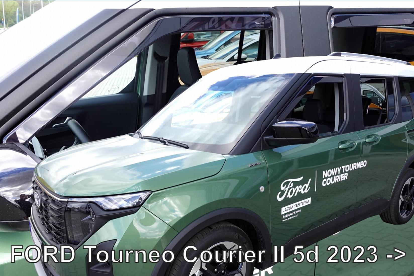 HEKO Комплет ветробрани за Ford Tourneo Courier по 2023 година, затемнети, 4 бројки