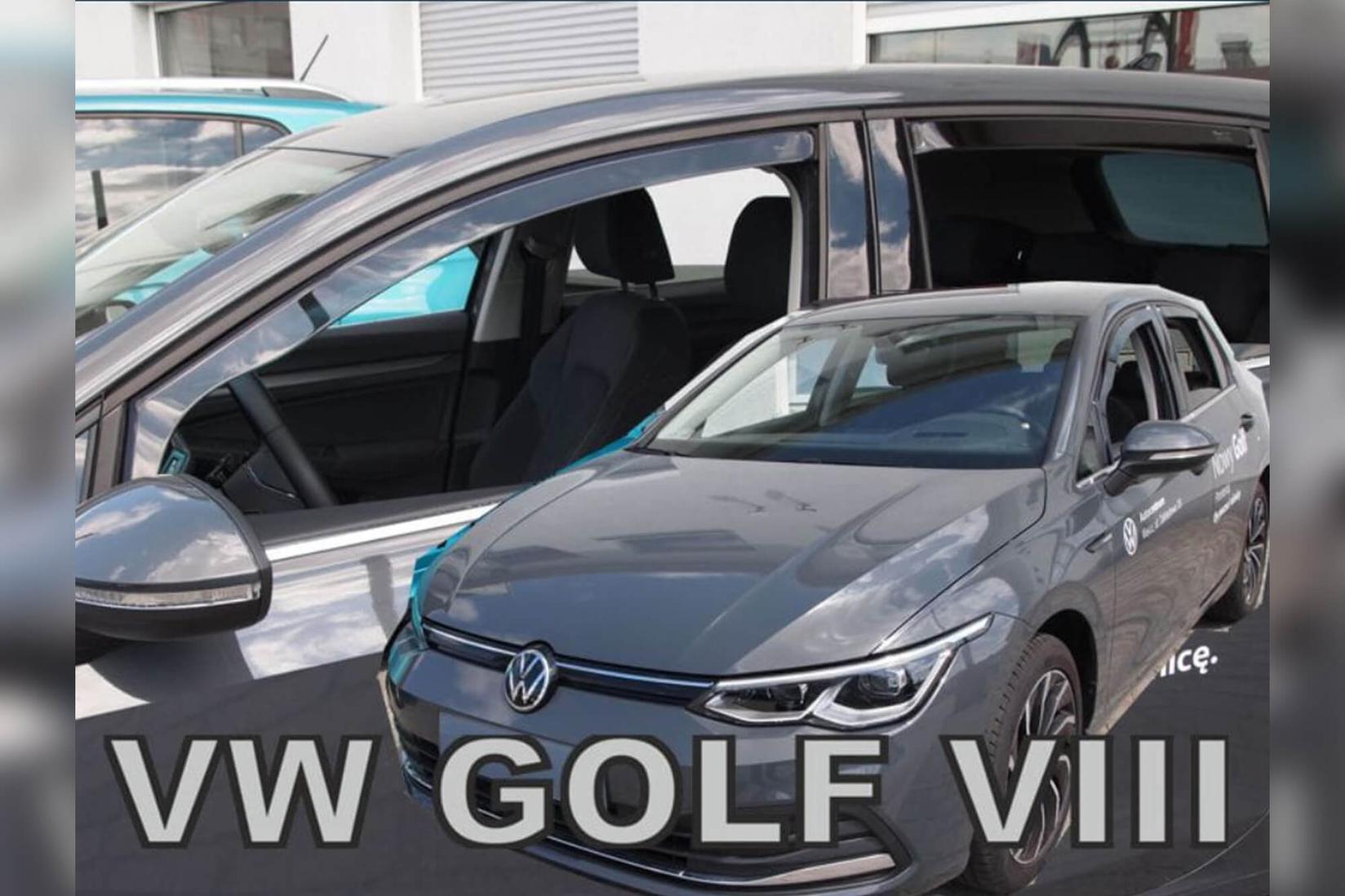 HEKO Комплет ветробрани за Volkswagen Golf VIII хечбек по 2020 година со 5 врати, затемнети, 4 бројки