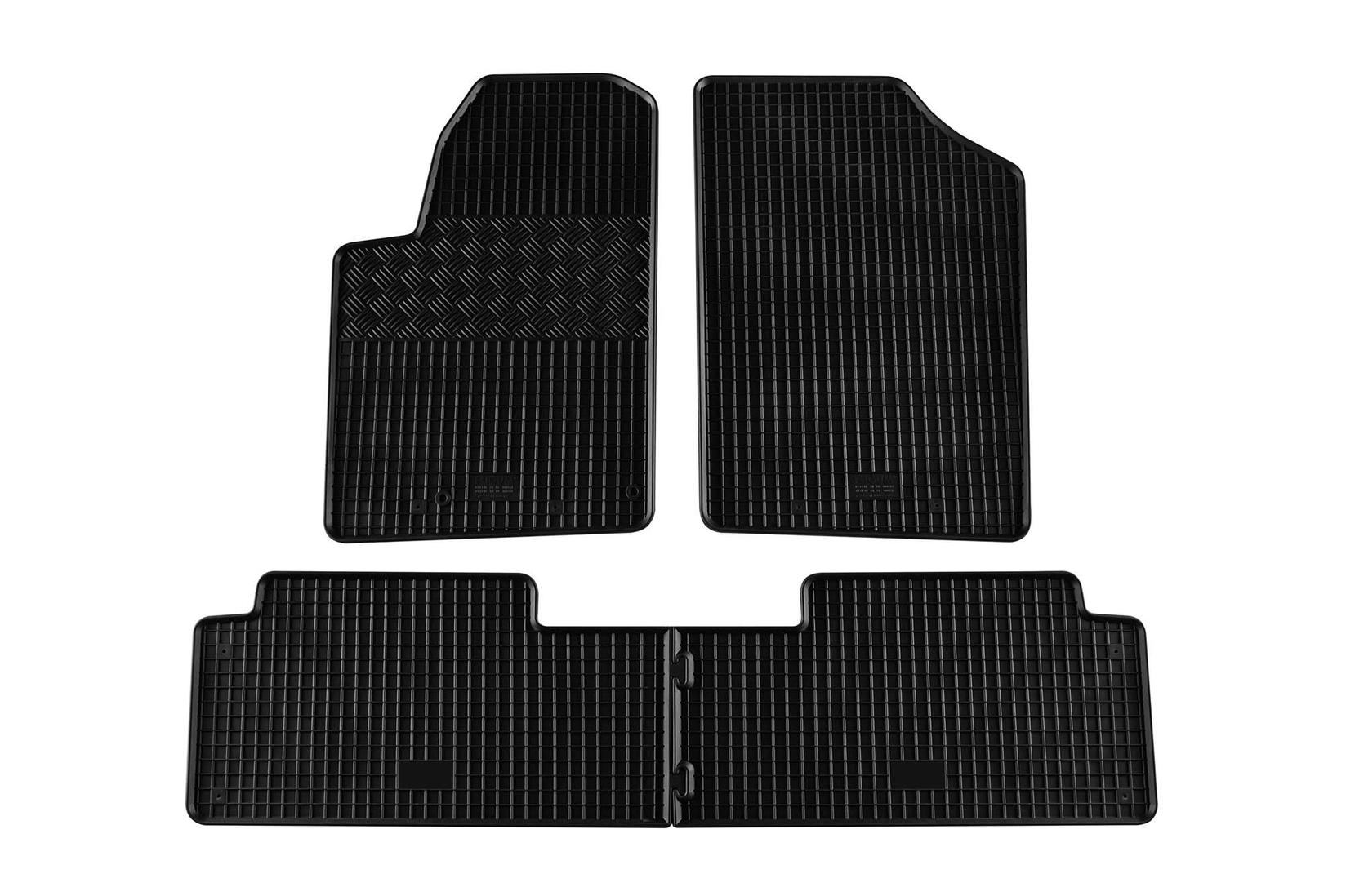 RIGUM Гумени патосници за Peugeot Partner Citroen Berlingo 1999-2008 4 дела црни