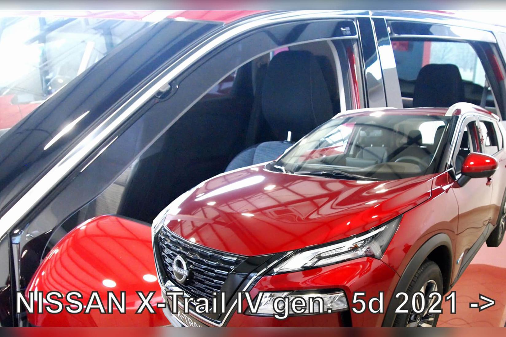 HEKO Комплет ветробрани за Nissan X-Trail по 2021 година, затемнети, 4 бројки