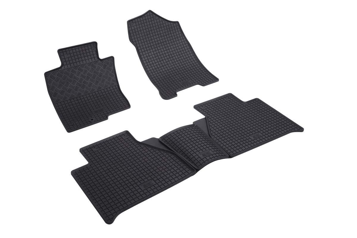 RIGUM Гумени патосници за Nissan Navara со тунел по 2016 година Renault Alaskan со тунел по 2017 година 5 дела црни
