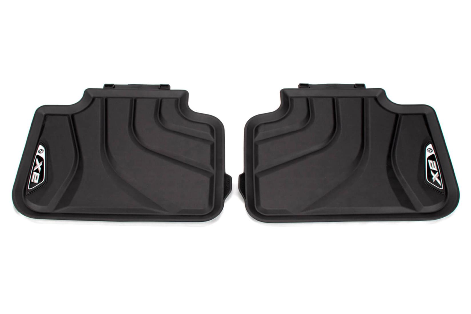 BMW Задни Гумени патосници за BMW X2 F39 по 2018 година 2 дела црни