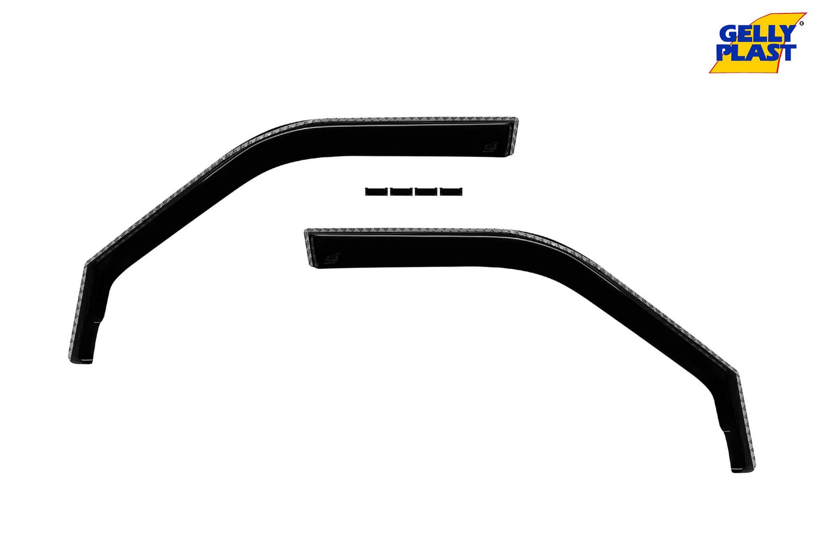 GELLYPLAST Предни ветробрани Gelly Plast за Suzuki Swift 2004-2010 со 4 врати, црни 2 бројки