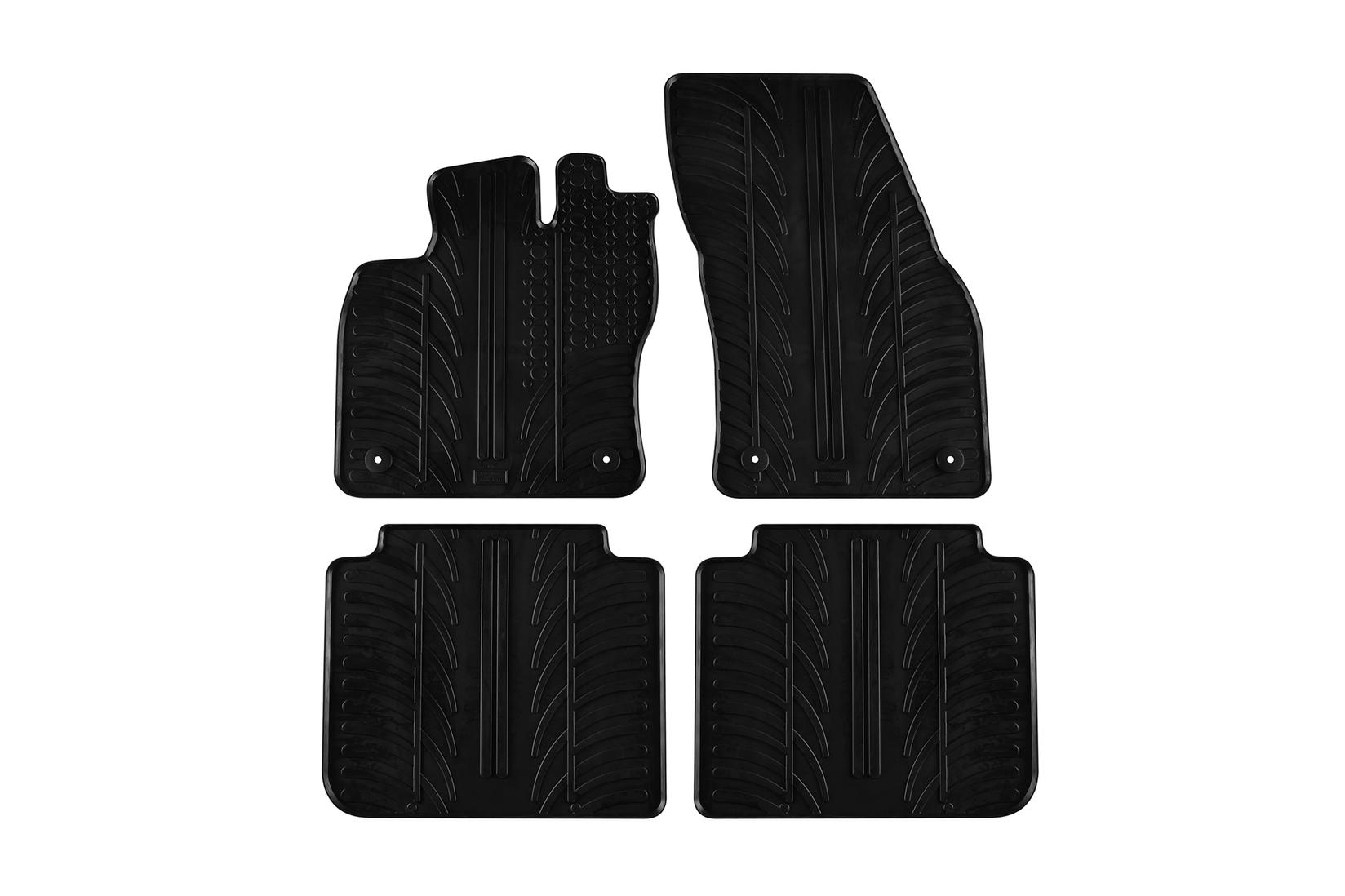 GLEDRING Гумени патосници за Seat Tarraco по 2018 година 4 дела црни
