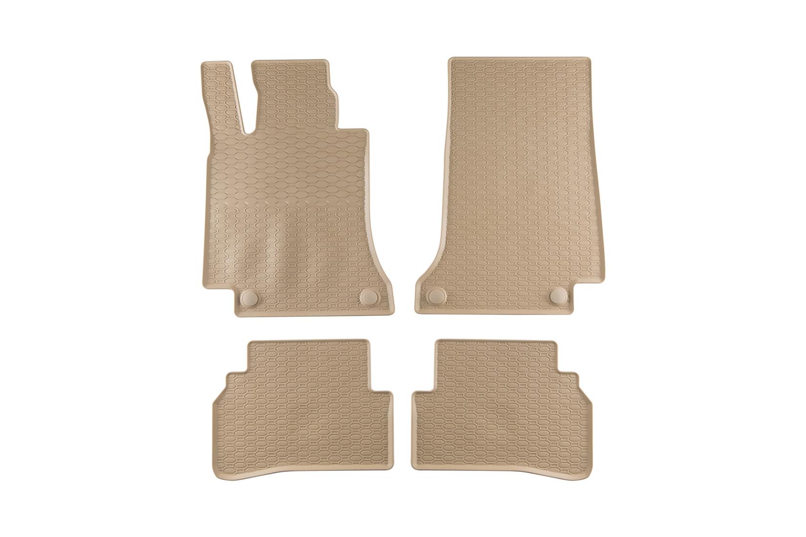 GEYER & HOSAJA Гумени патосници за Mercedes C класа W205 после 2013 година 4 дела кремави