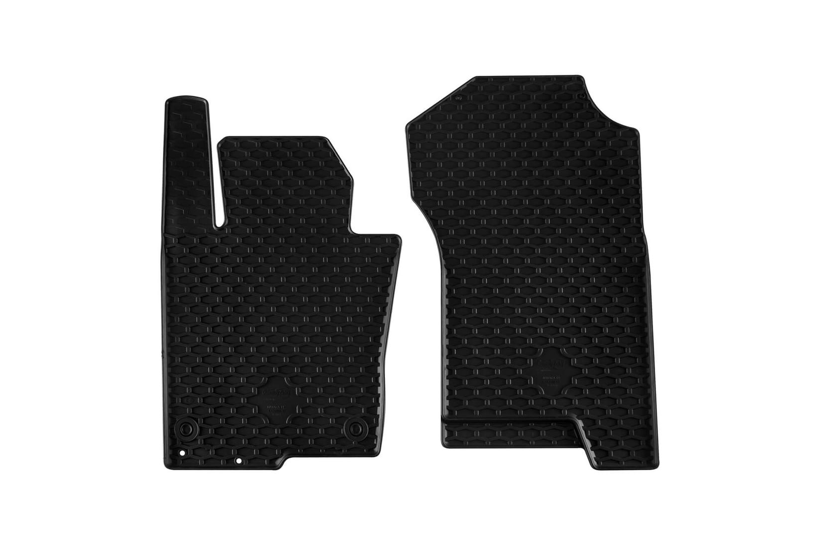 GUMARNY ZUBRI Гумени патосници за Nissan Navara по 2016 година 2 дела црни