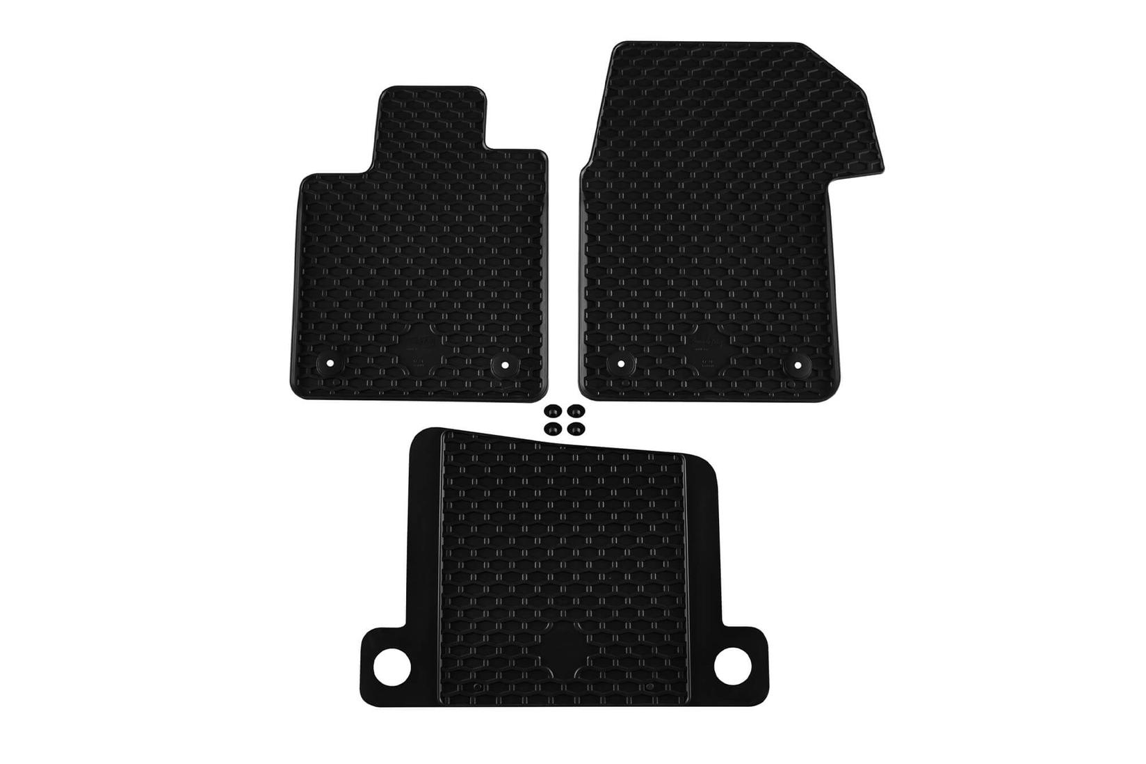 GUMARNY ZUBRI Гумени патосници за VW T7 по 2021 година 3 дела црни