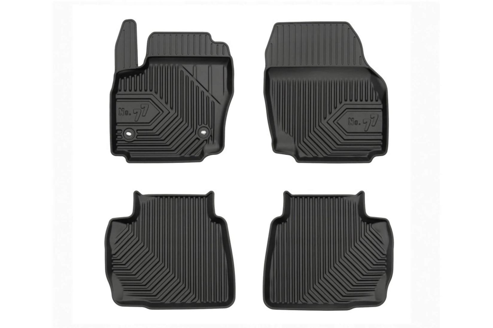 FROGUM 2.5D Гумени патосници модел 77 за Ford Mondeo 2007-2014 со 31см растојание помеғу копчињата 4 дела црни