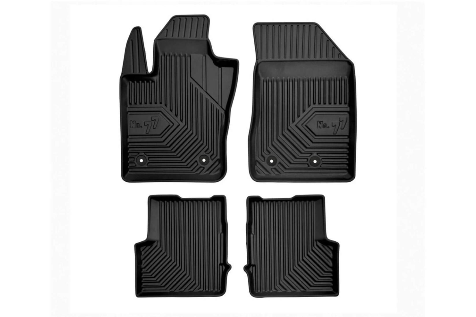 FROGUM 2.5D Гумени патосници модел 77 за Jeep Renegade Fiat 500X по 2014 година 4 дела црни