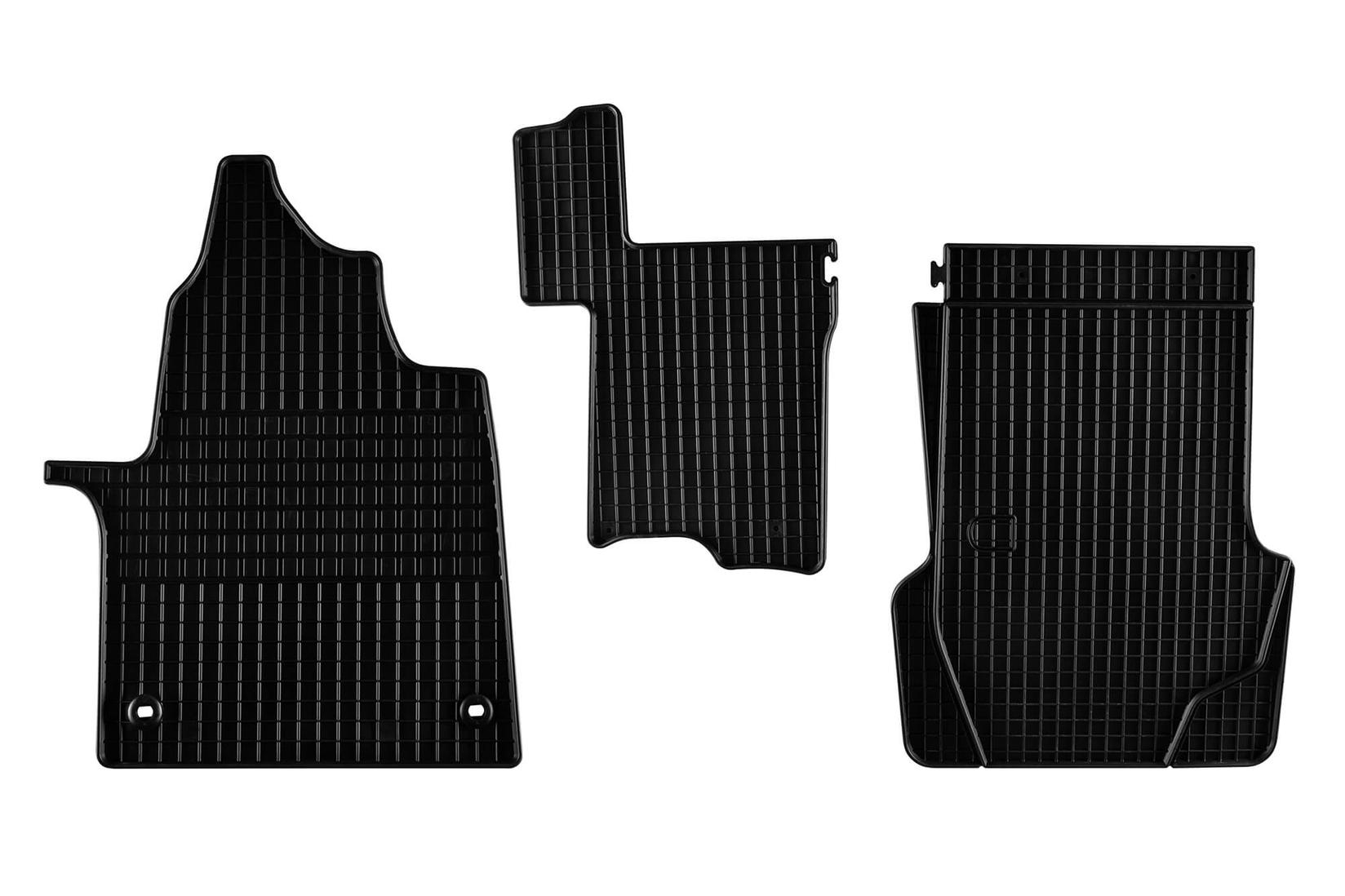 PETEX Гумени патосници за Opel Zafira Life Opel Vivaro C по 2019 година 3 дела црни