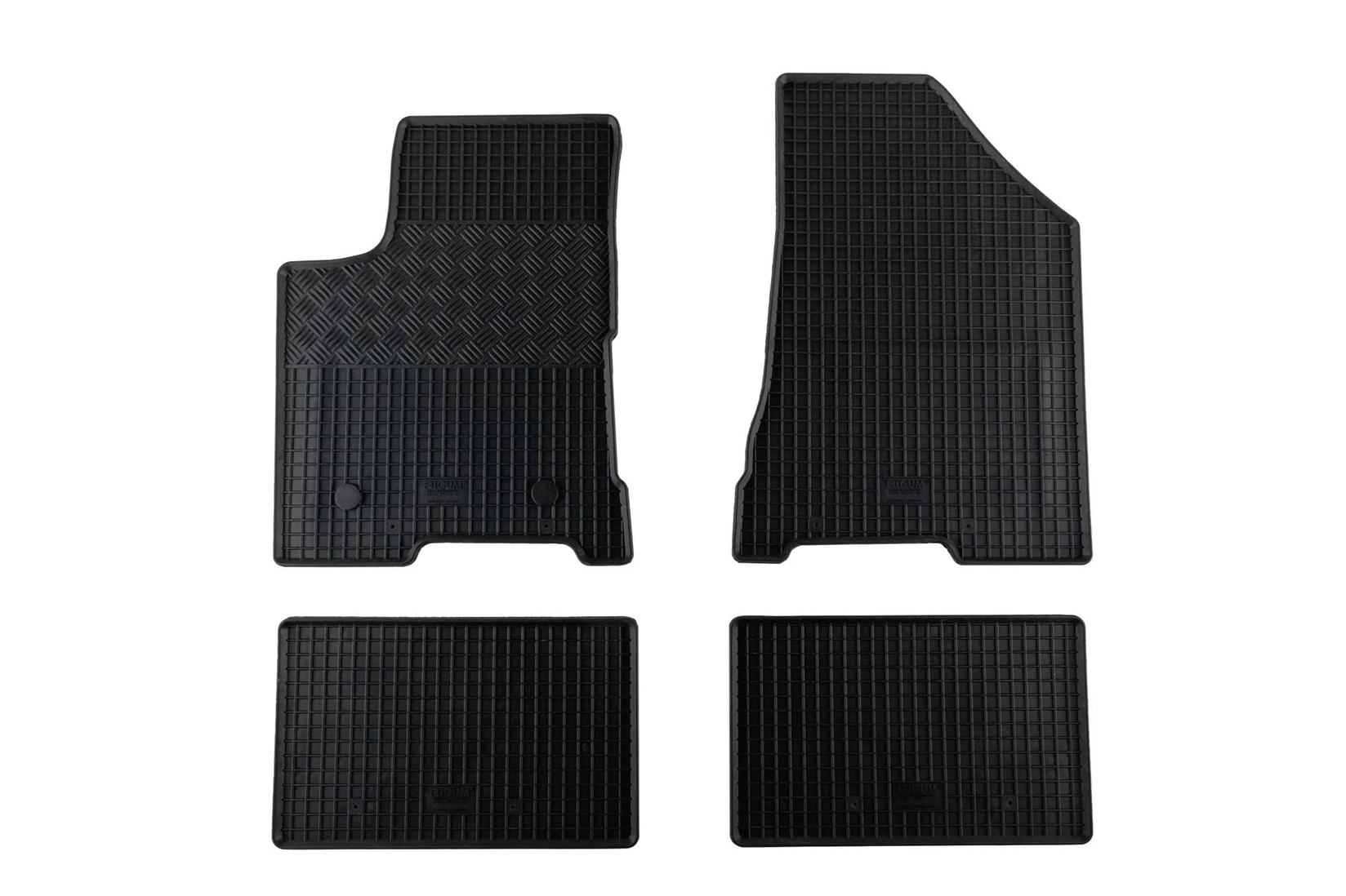 RIGUM Гумени патосници за Lada Vesta по 2015 година 4 дела црни