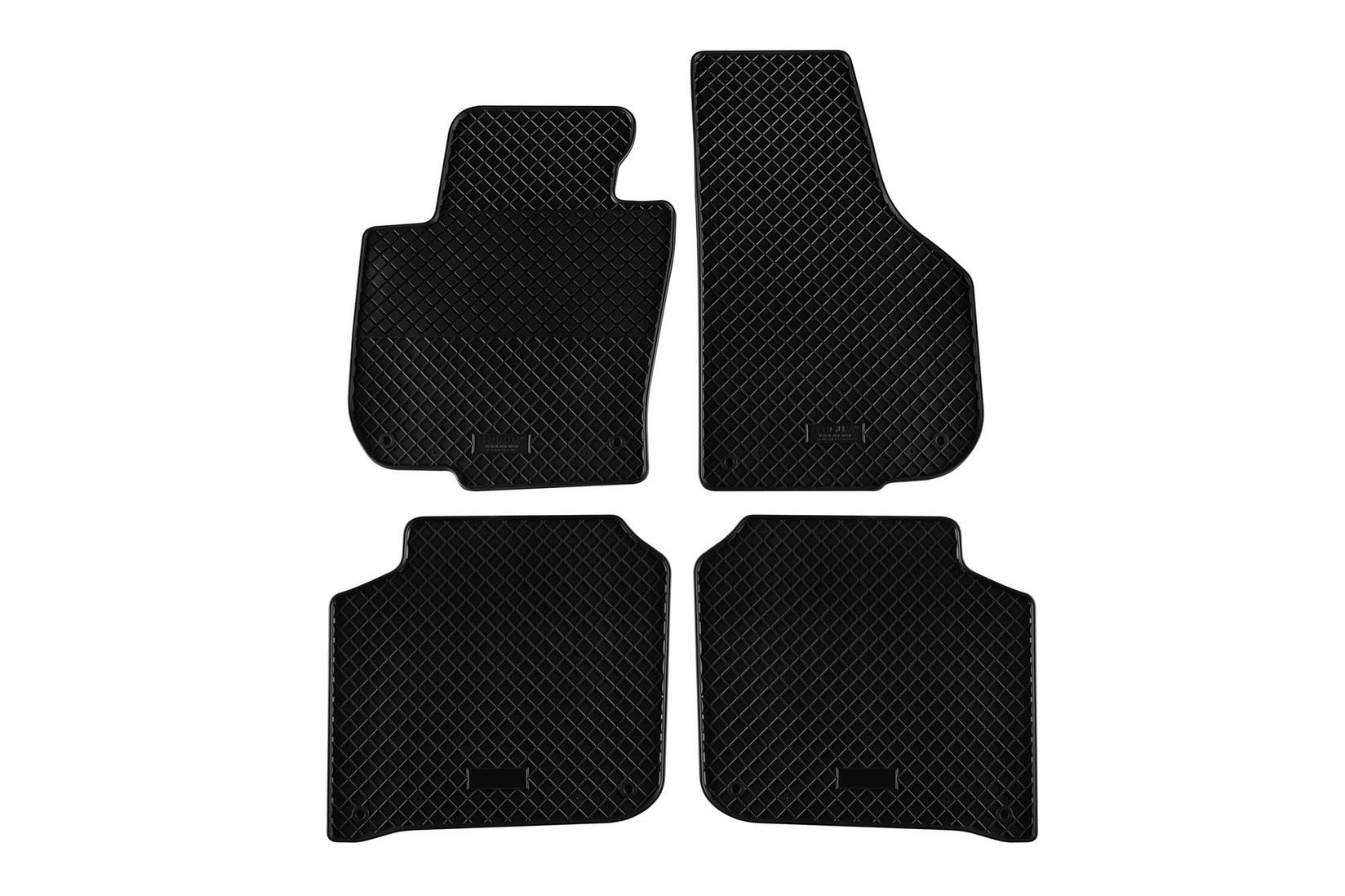 RIGUM Гумени патосници за Skoda Superb 2009-2015 4 дела црни