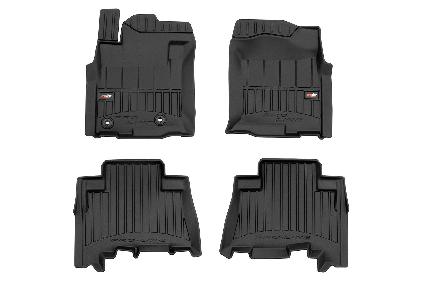 FROGUM 3D Гумени патосници за Toyota Land Cruiser FJ150 4Runner Lexus LX по 2009 година 4 дела црни