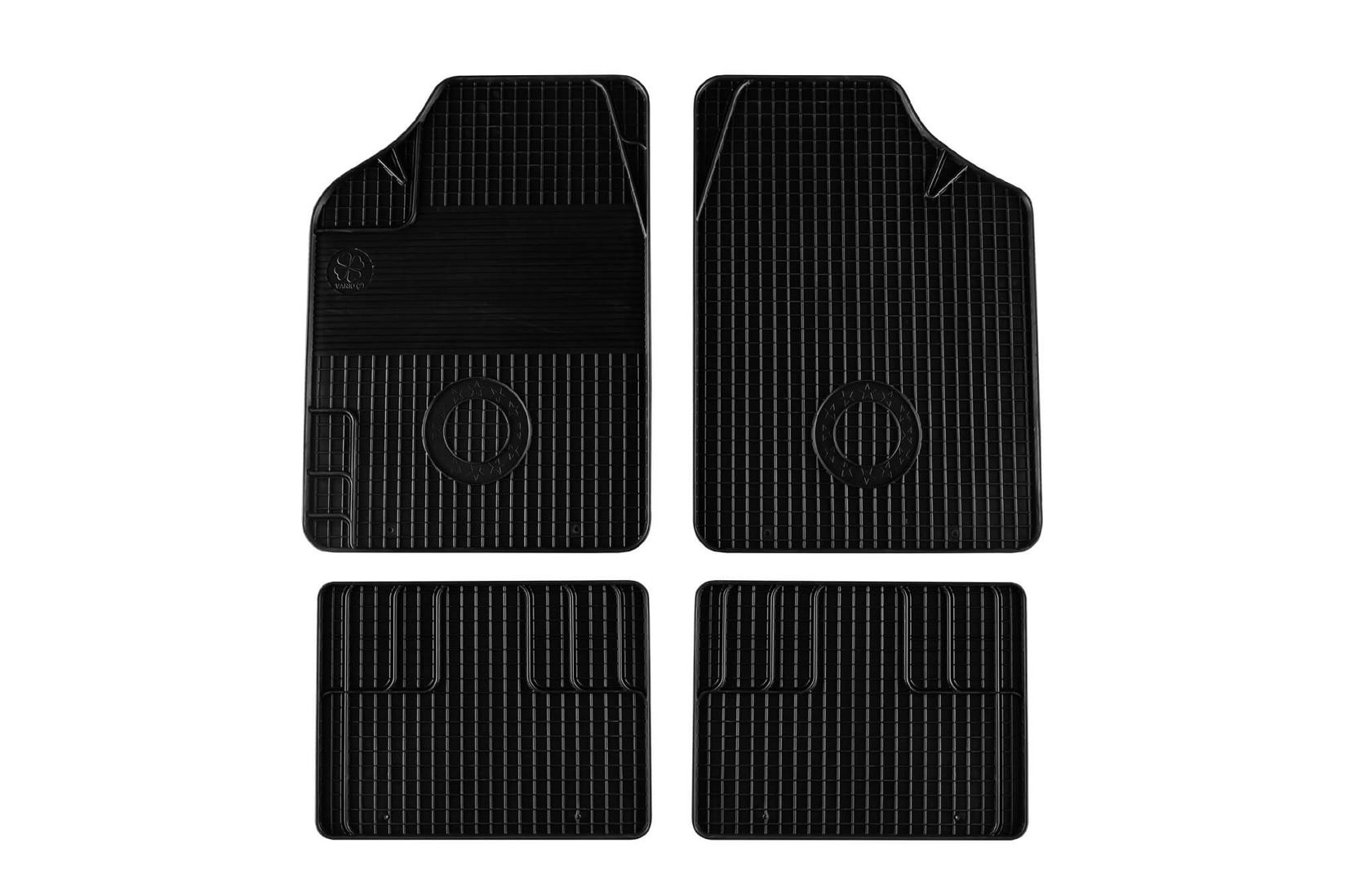 GUMARNY ZUBRI Универзални Гумени патосници серија Vario 2 од 4 дела црни