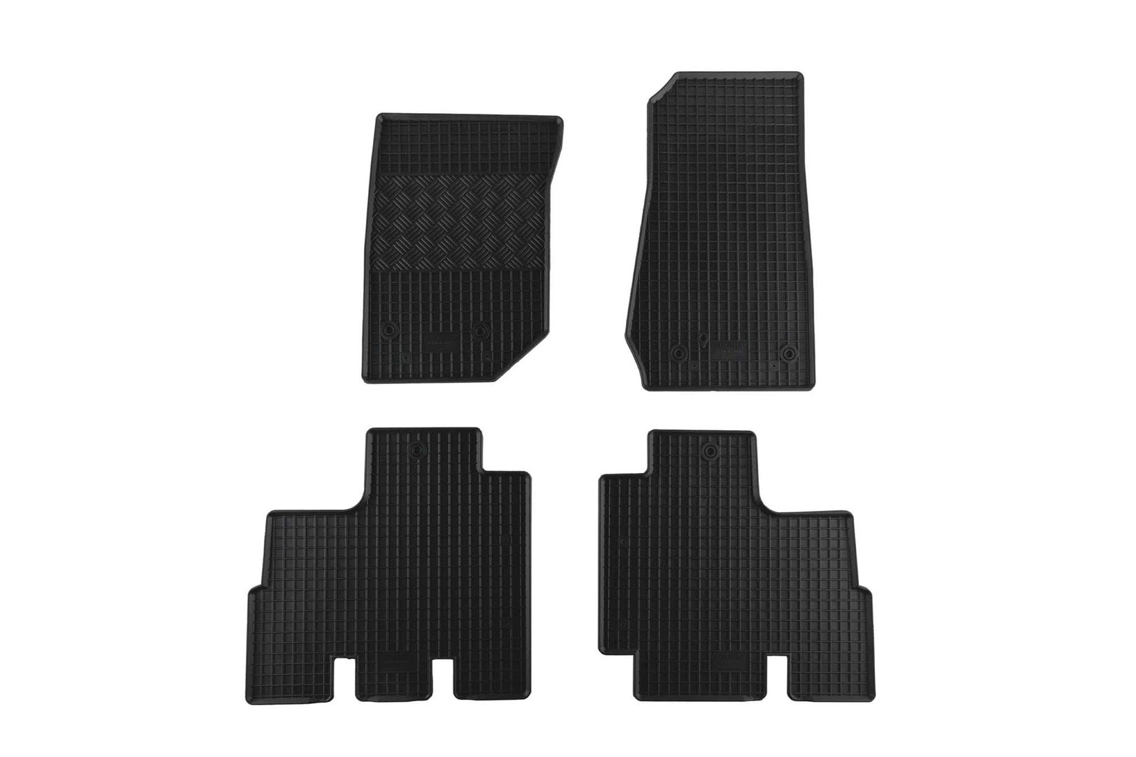 RIGUM Гумени патосници за Jeep Wrangler по 2007 годинаWrangler по 2010 година Wrangler по 2014 година 4 дела црни