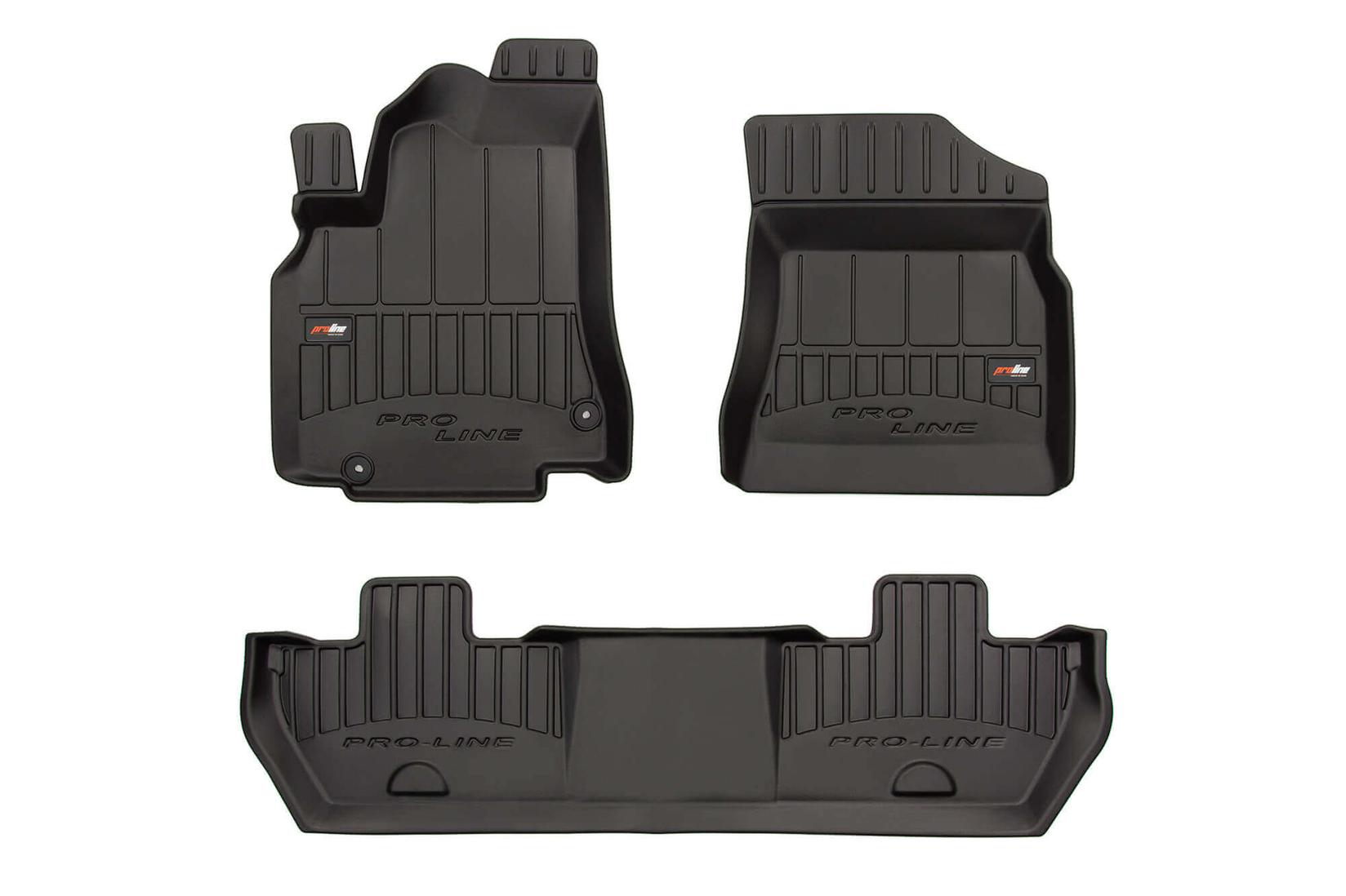 FROGUM 3D Гумени патосници за Citroen Berlingo Peugeot Partner 2008-2018 3 дела црни