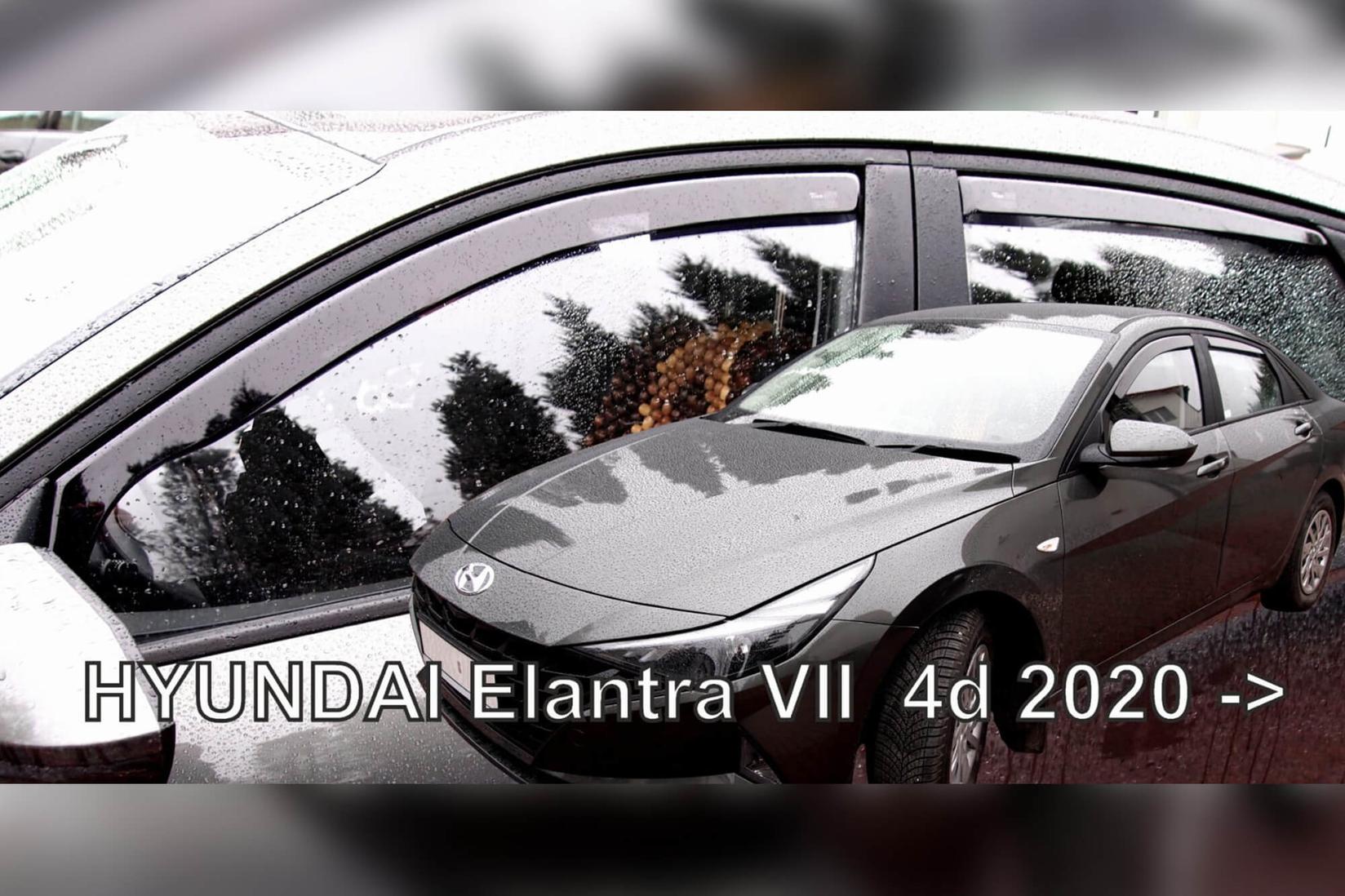 HEKO Комплет ветробрани Heko за Hyundai Elantra по 2020  со 4 врати, затемнети, 4 бројки