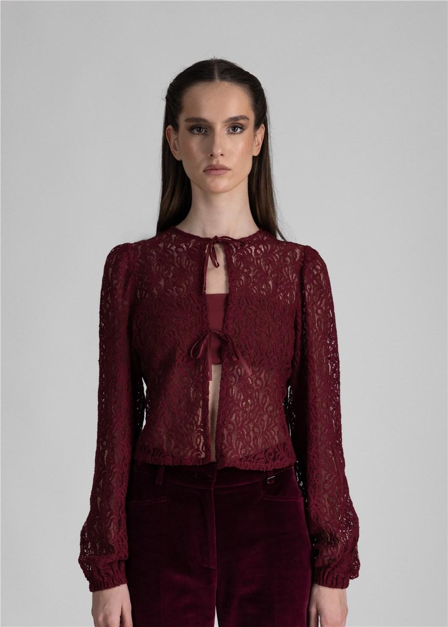 BELLA Наметка Риен лејс бордо