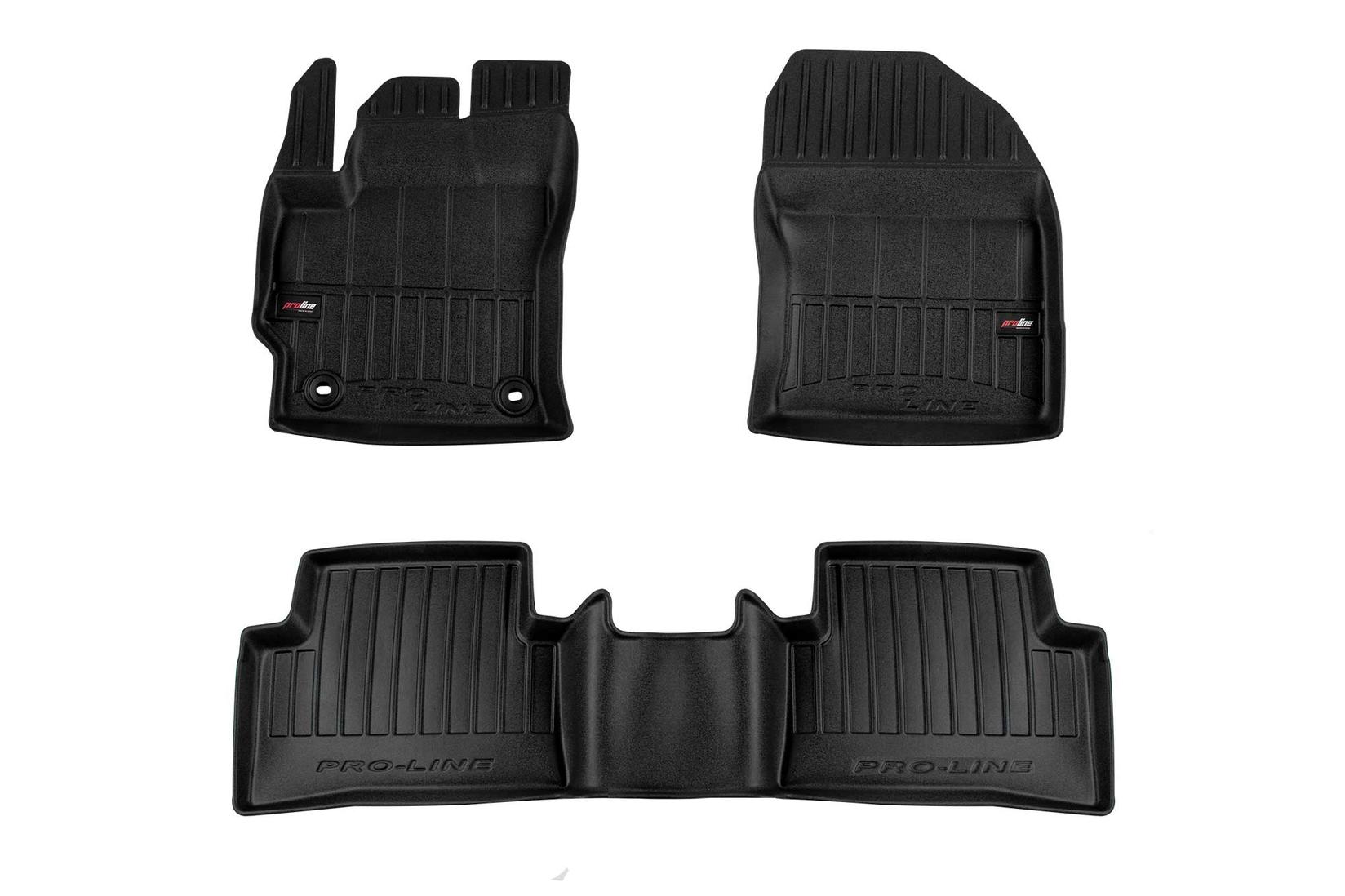 FROGUM 3D Гумени патосници за Toyota Corolla Cross FWD по 2022 година 3 дела црни