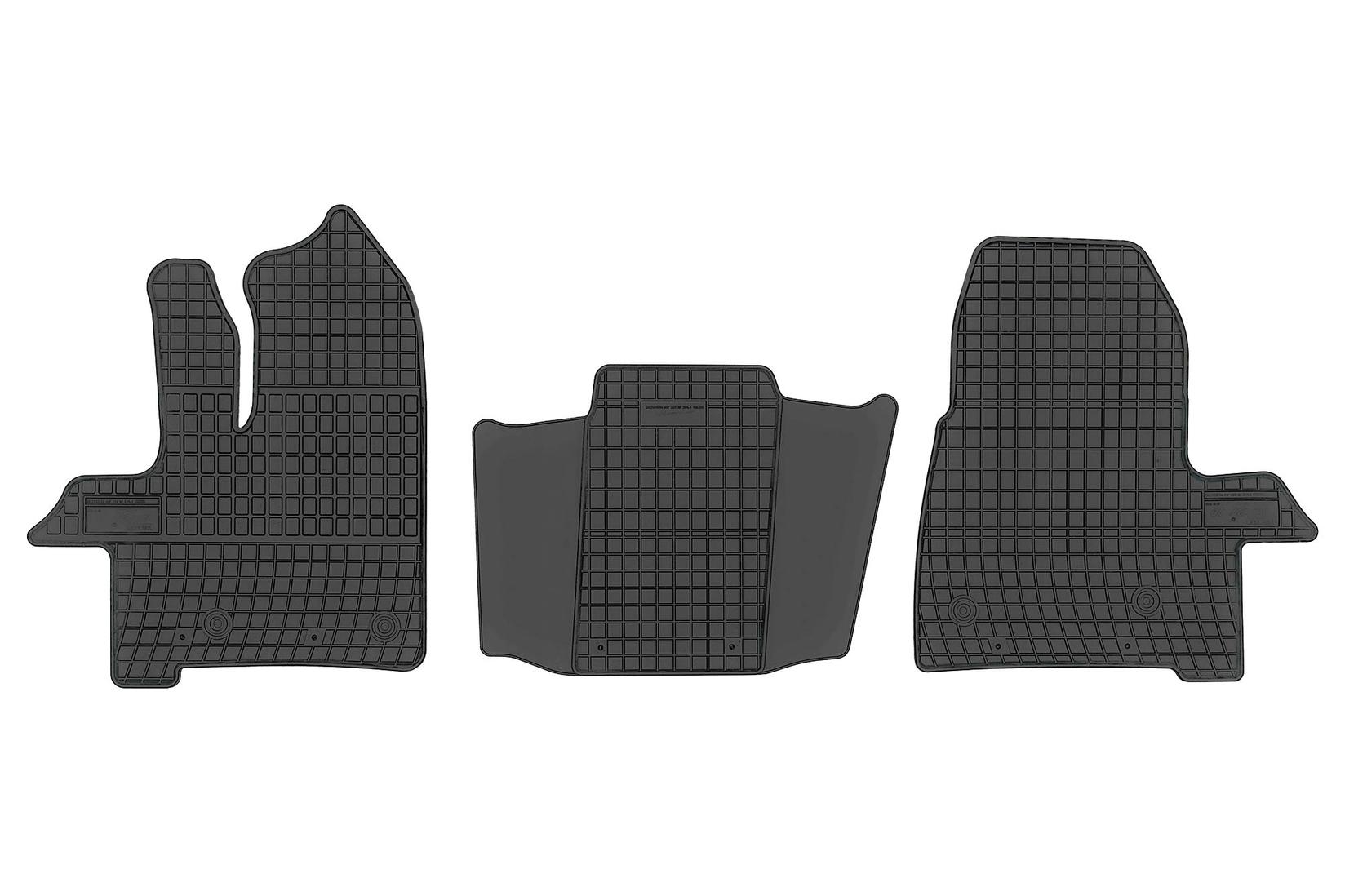 FROGUM Гумени патосници за Ford Transit Custom Van Sport 2 по 2017 година 3 дела црни