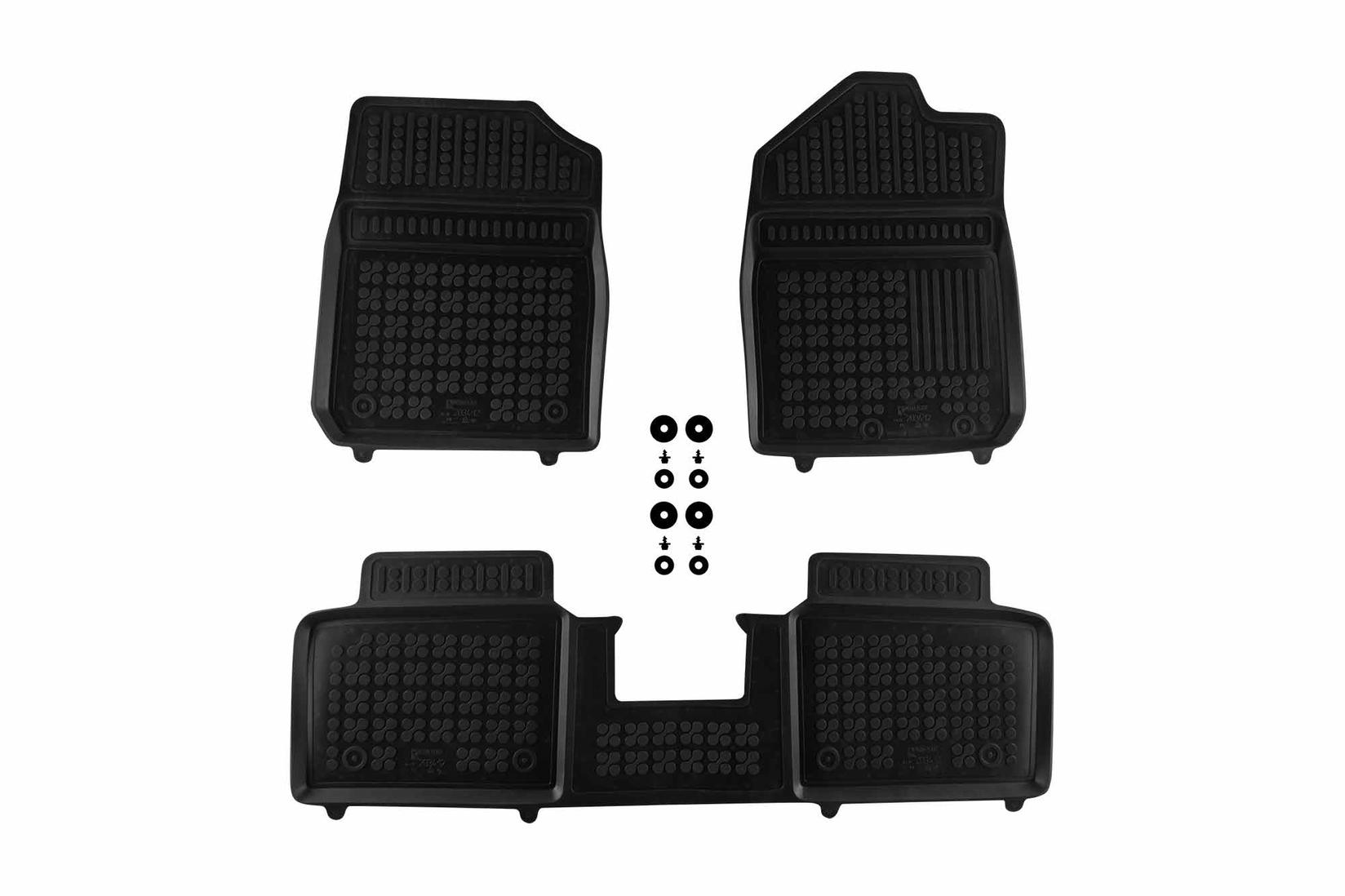 REZAW-PLAST Гумени патосници за Dacia Spring по 2021 година 3 дела црни