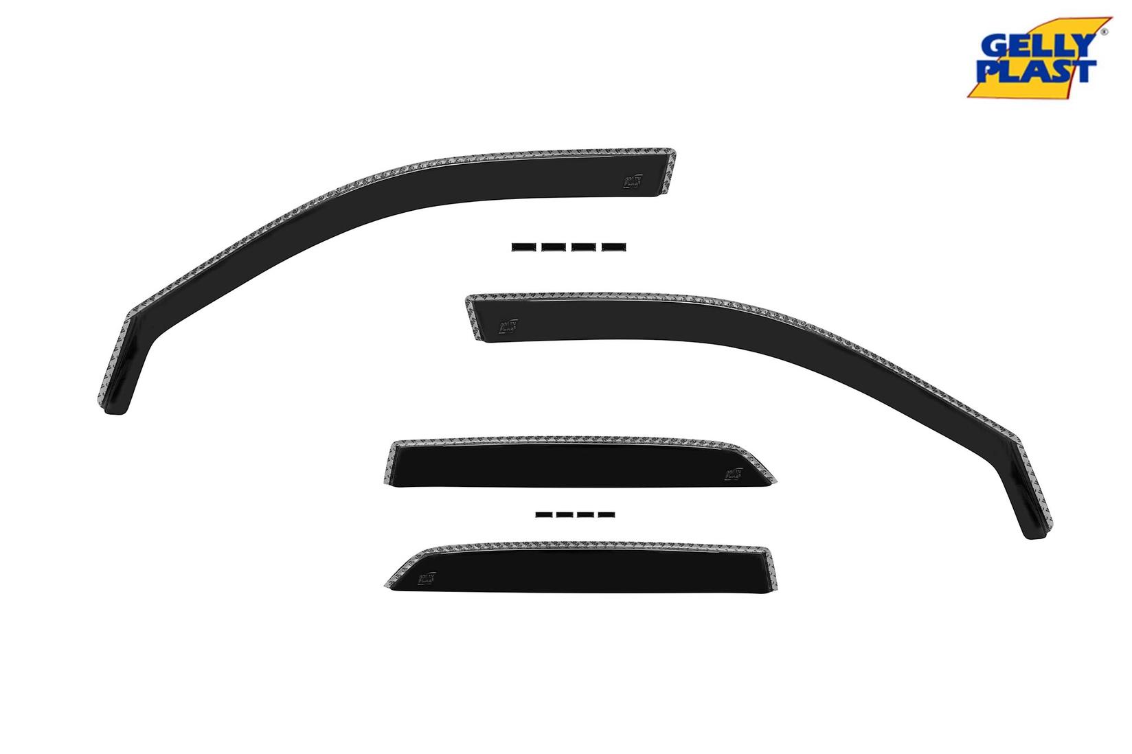 GELLYPLAST Комплет ветробрани Gelly Plast за Daihatsu Terios J200,F700 2006-2017, 4 бр., црни