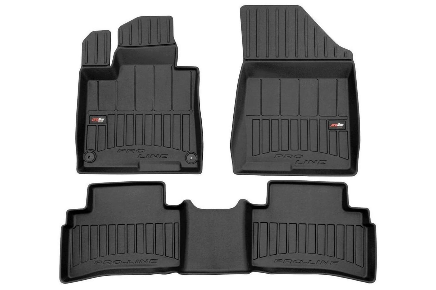 FROGUM 3D Гумени патосници за Kia Sportage по 2021 година 3 дела црни без Hybrid верзија