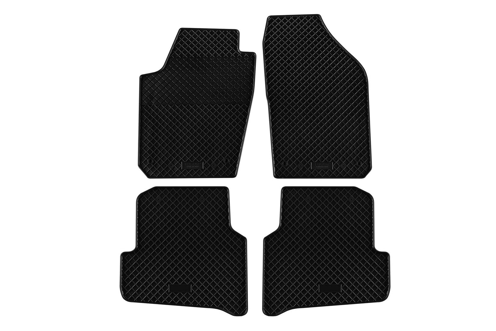 RIGUM Гумени патосници за Skoda Fabia по 2014 година 4 дела црни