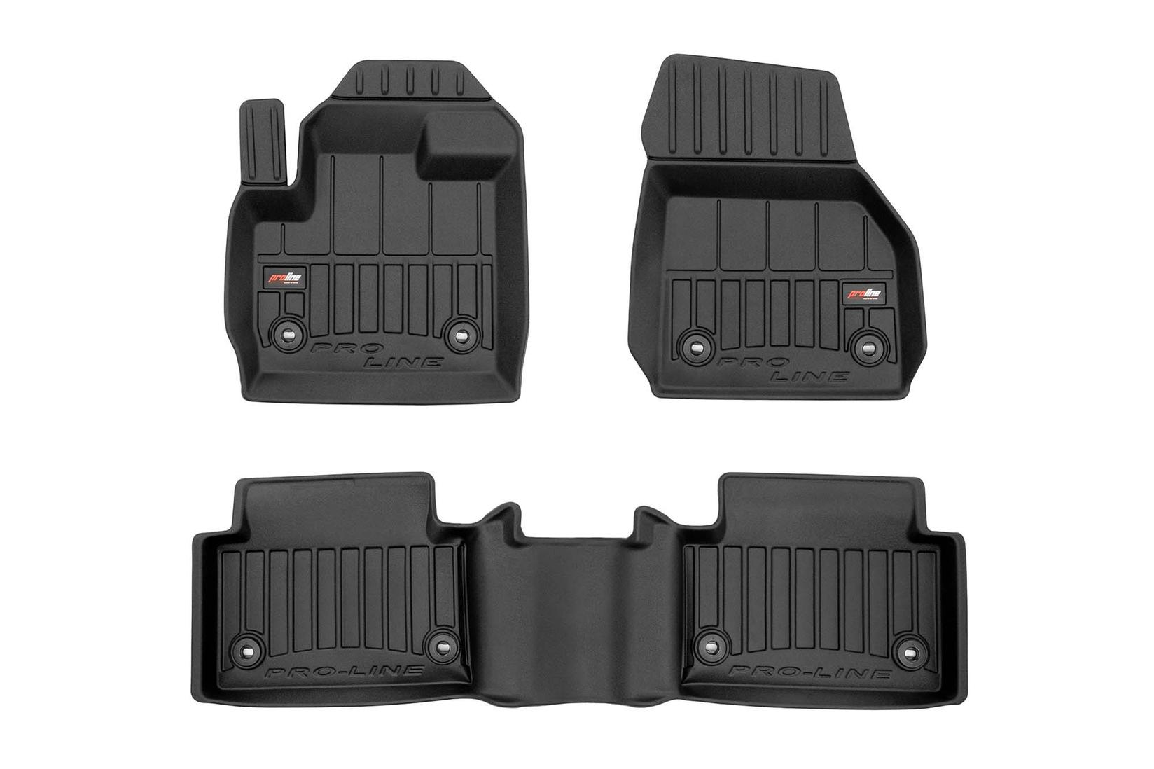 FROGUM 3D Гумени патосници за Jaguar E-pace X540 по 2017 година 3 дела црни