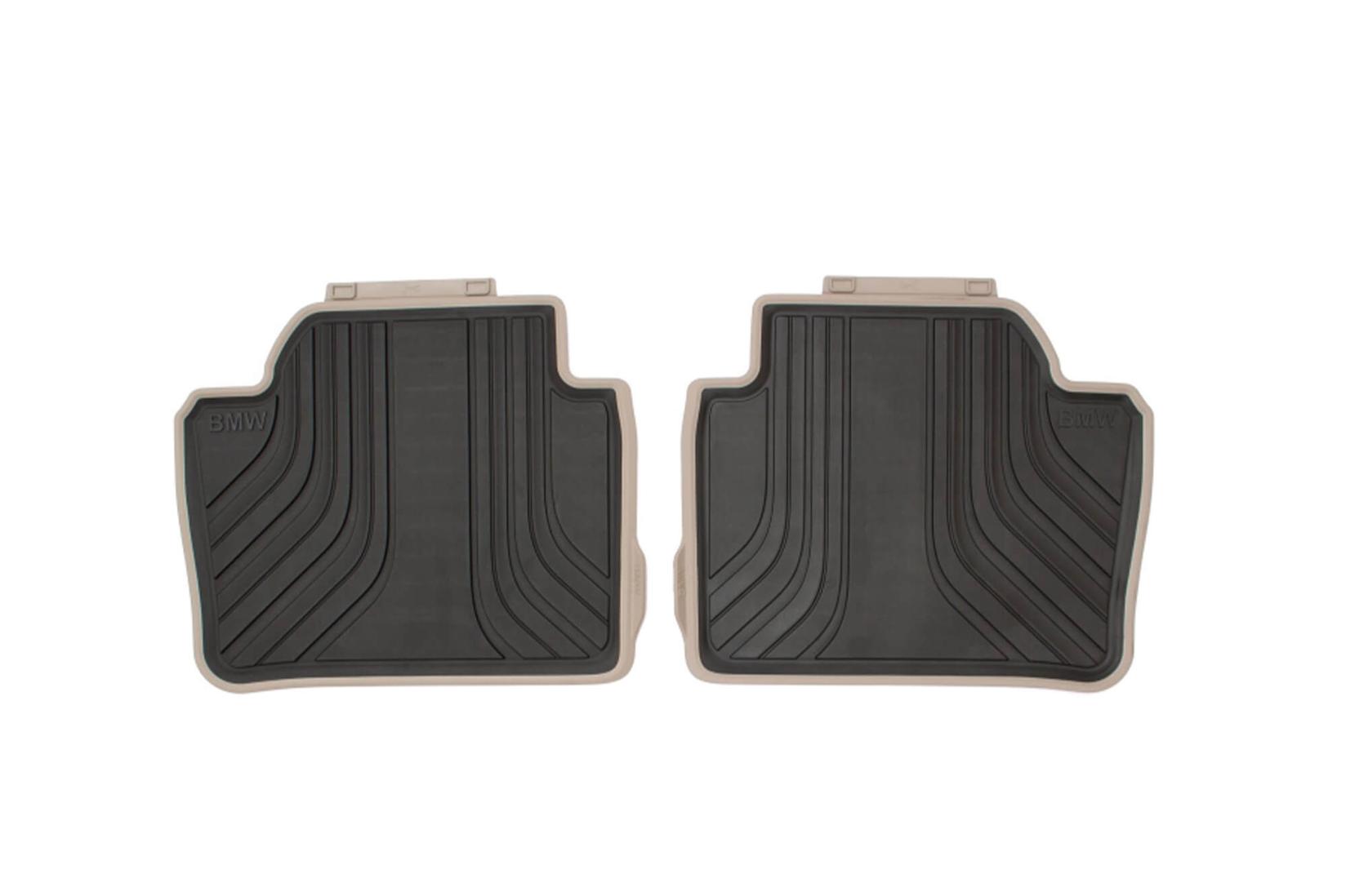 BMW Задни Гумени патосници за серија 3 F30 седан F31 караван F80 M3 2011-2019 серија 4 F36 Gran Coupe 2013-2019 2 дела црни