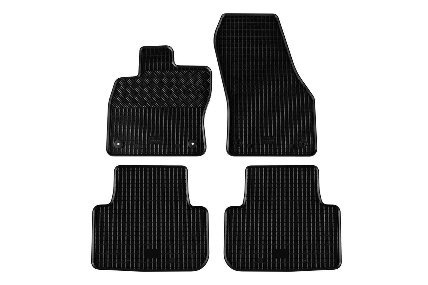 RIGUM Гумени патосници за Volkswagen Golf Sportsvan 2014-2020 4 дела црни