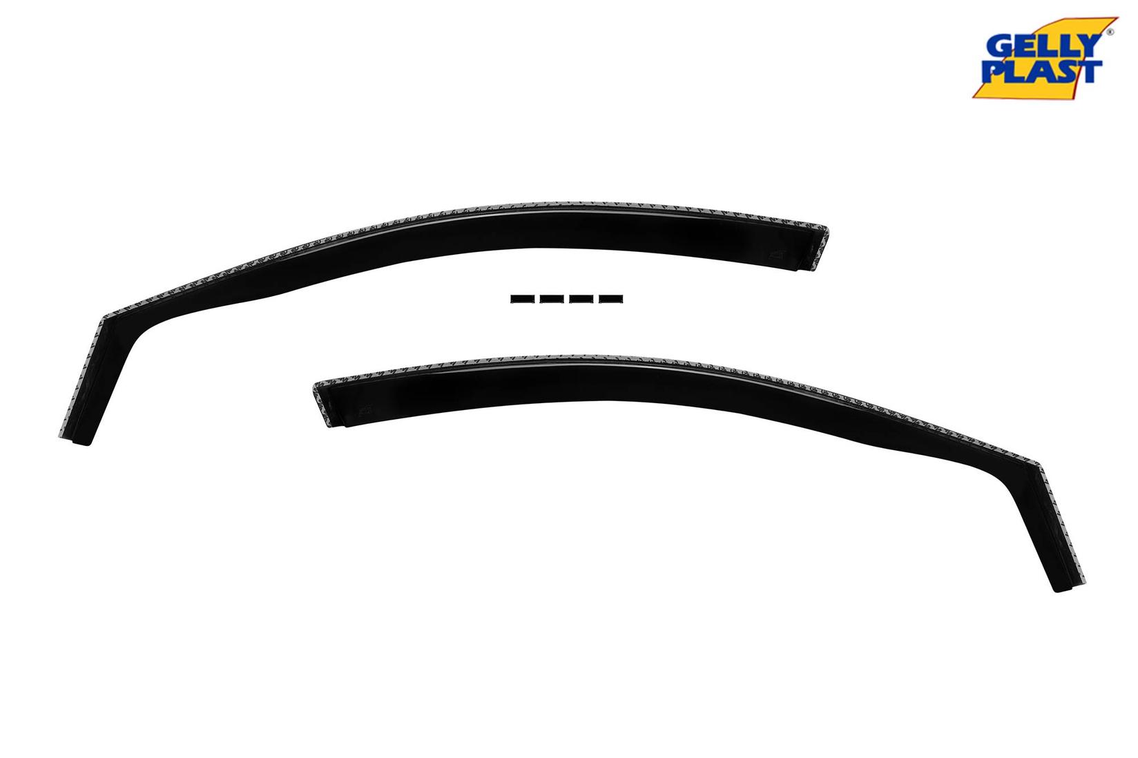 GELLYPLAST Предни ветробрани Gelly Plast за Nissan Qashqai 2013-2021 со 5 врати, црни 2 бројки