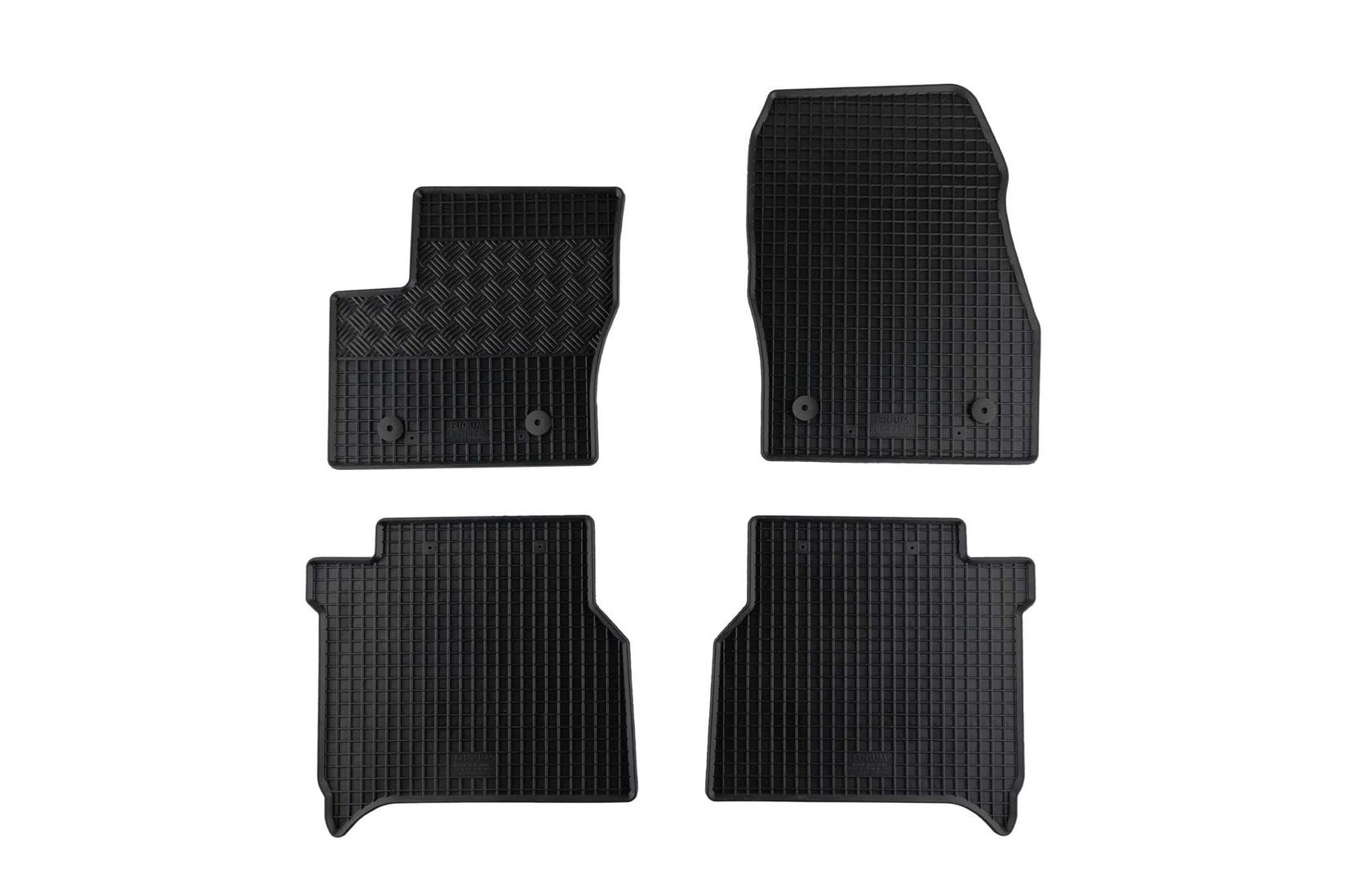 RIGUM Гумени патосници за Ford Transit Connect по 2019 година 5 места 4 дела црни