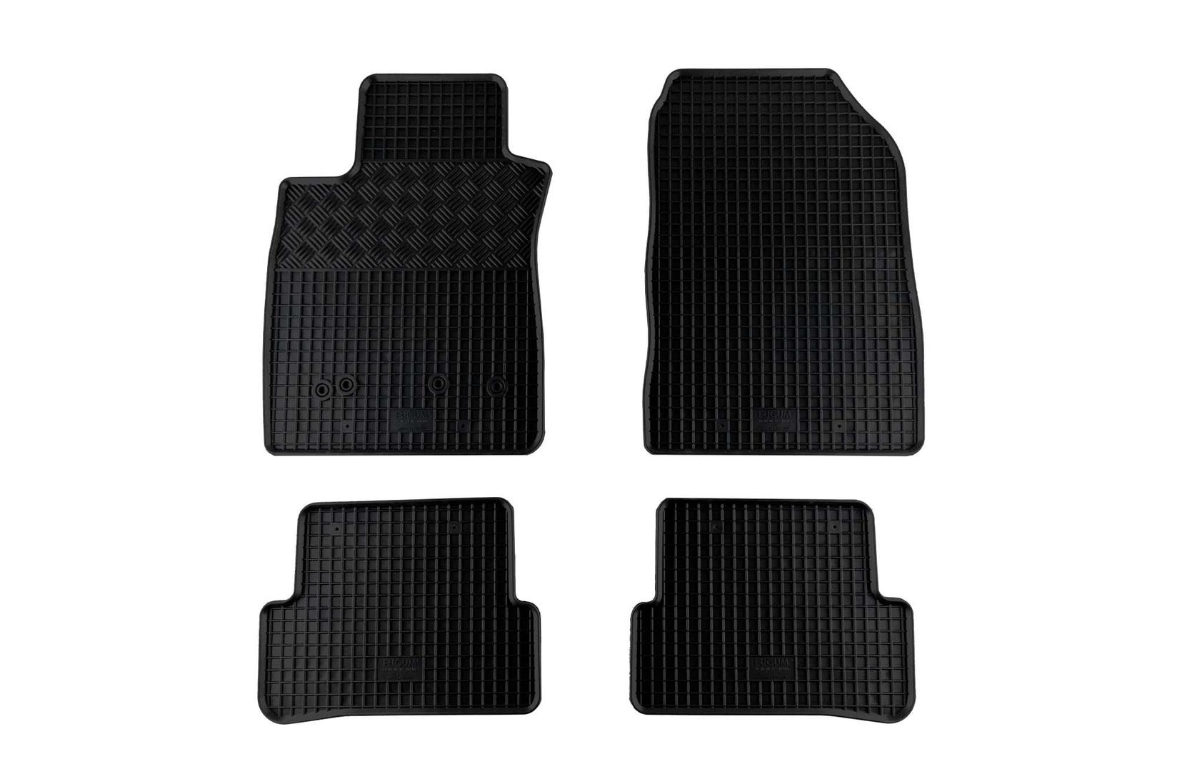 RIGUM Гумени патосници за Renault Clio III Clio Grandtour по 2006 година Clio IV Clio IV Grandtour по 2012 година 4 дела црни