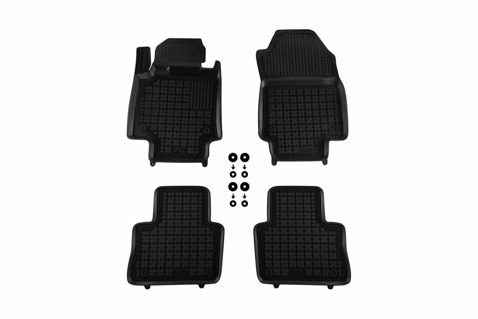 REZAW-PLAST Гумени патосници за Toyota Rav4 4x4 2x4 по 2018 година 4 дела црни верзија со рачен менувач