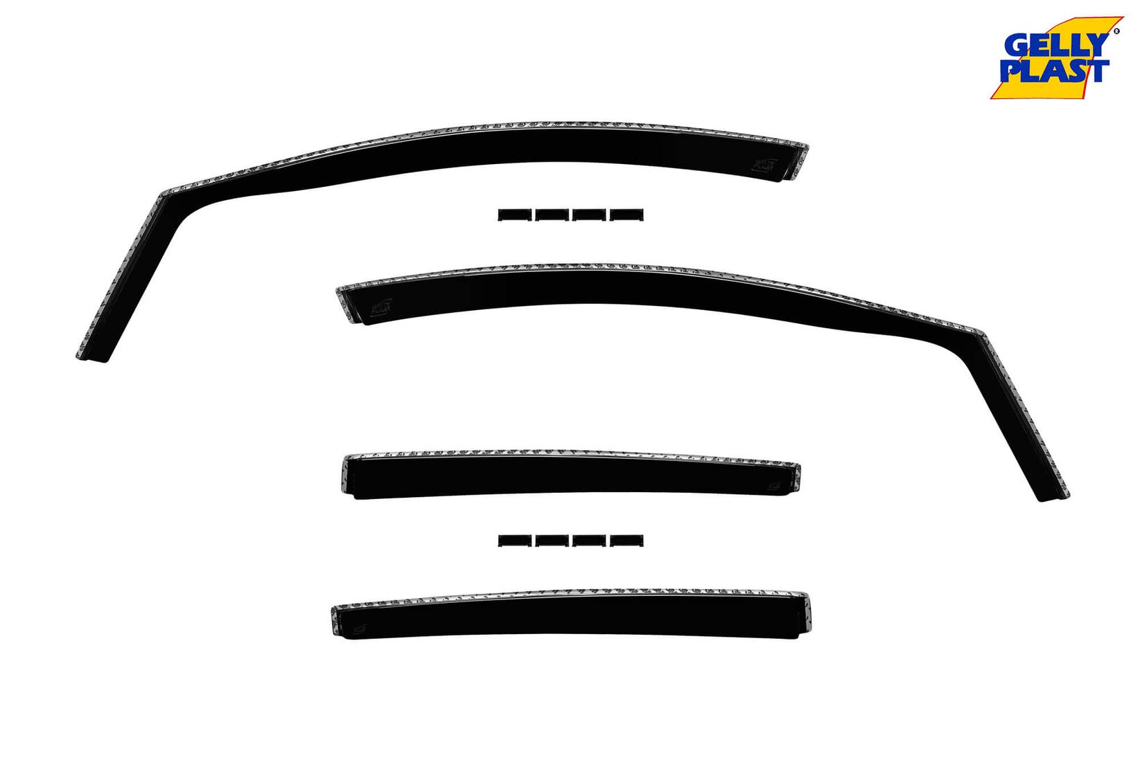GELLYPLAST Комплет ветробрани Gelly Plast за Opel Astra K по 2015 , црни 4 бројки