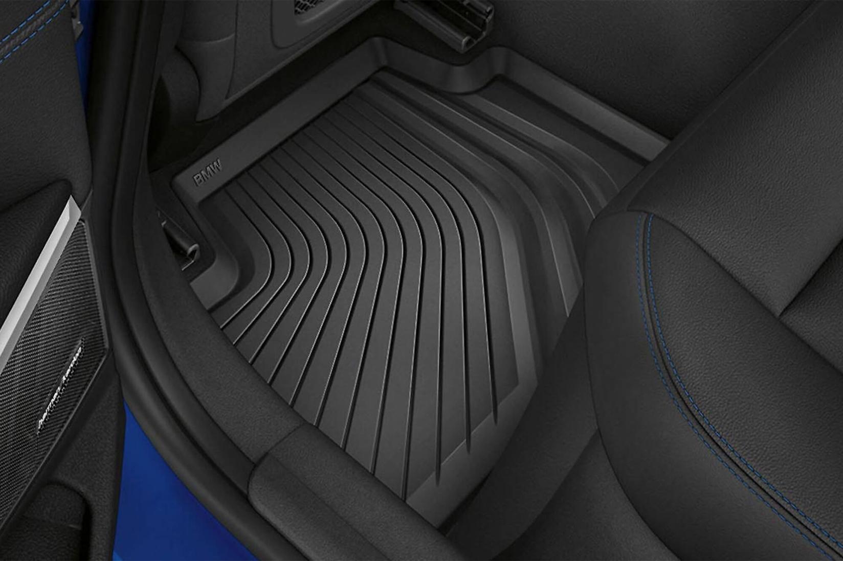 BMW Задни Гумени патосници за серија 4 G22 по 2020 година 2 дела црни