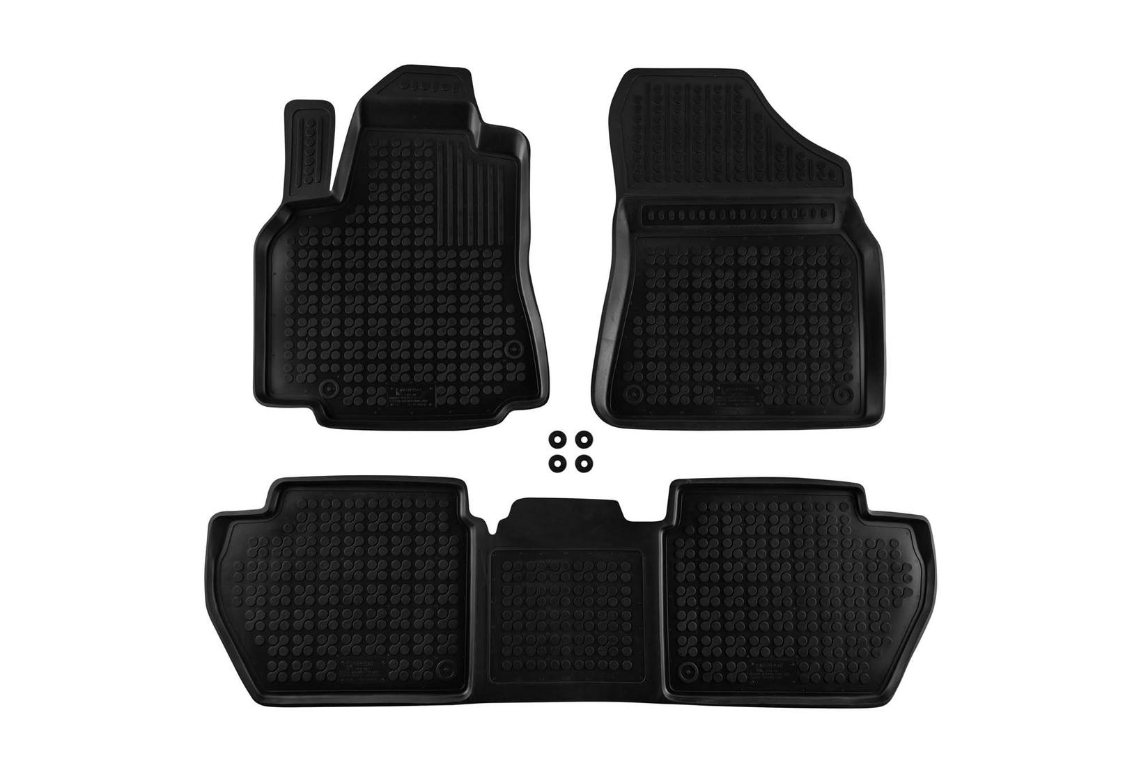 REZAW-PLAST Гумени патосници за Citroen Berlingo Peugeot Partner 2008-2018 3 дела црни