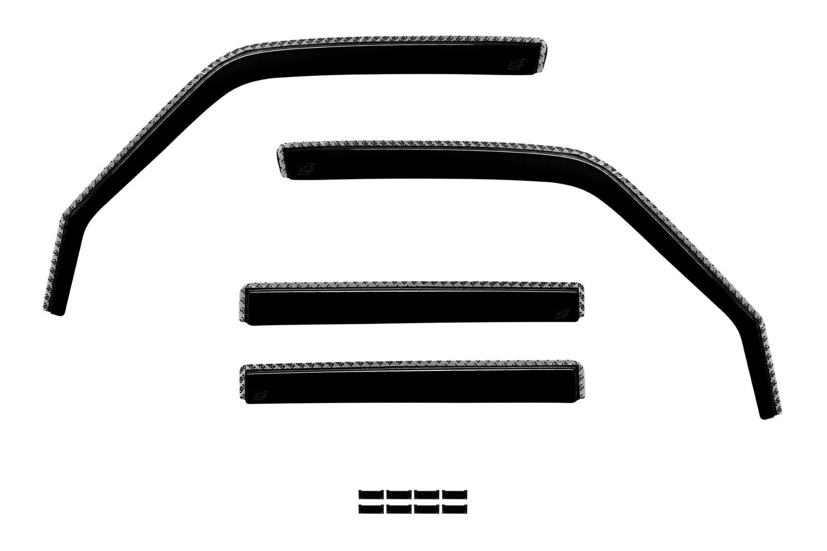 GELLYPLAST Комплет ветробрани Gelly Plast за Nissan Patrol 1997-2010 со 5 врати, црни 4 бројки