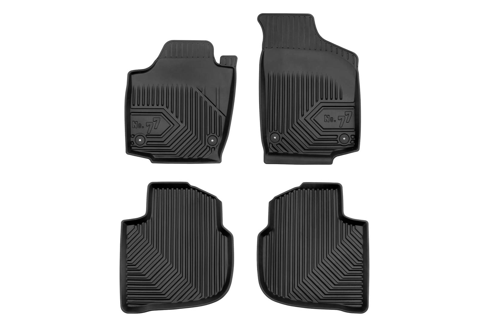 FROGUM 2.5D Гумени патосници модел 77 за Skoda Rapid Seat Toledo 2013-2019 4 дела црни