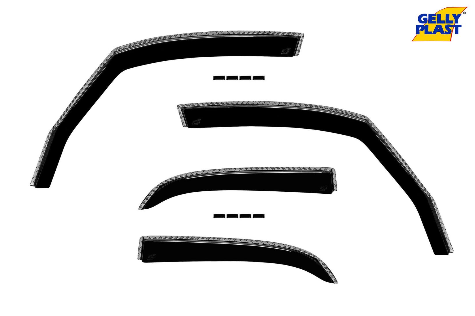 GELLYPLAST Комплет ветробрани Gelly Plast за Suzuki SX4 2006-2014, црни 4 бројки