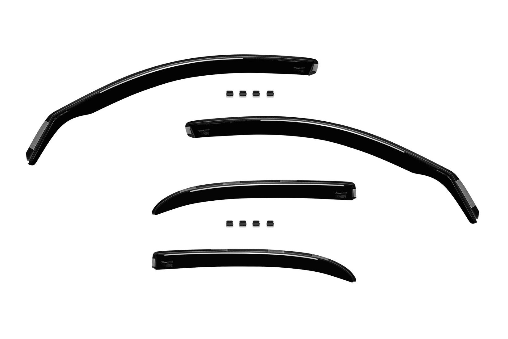 HEKO Комплет ветробрани Heko за Alfa Romeo 159 седан 2005-2011, затемнети, 4 бројки