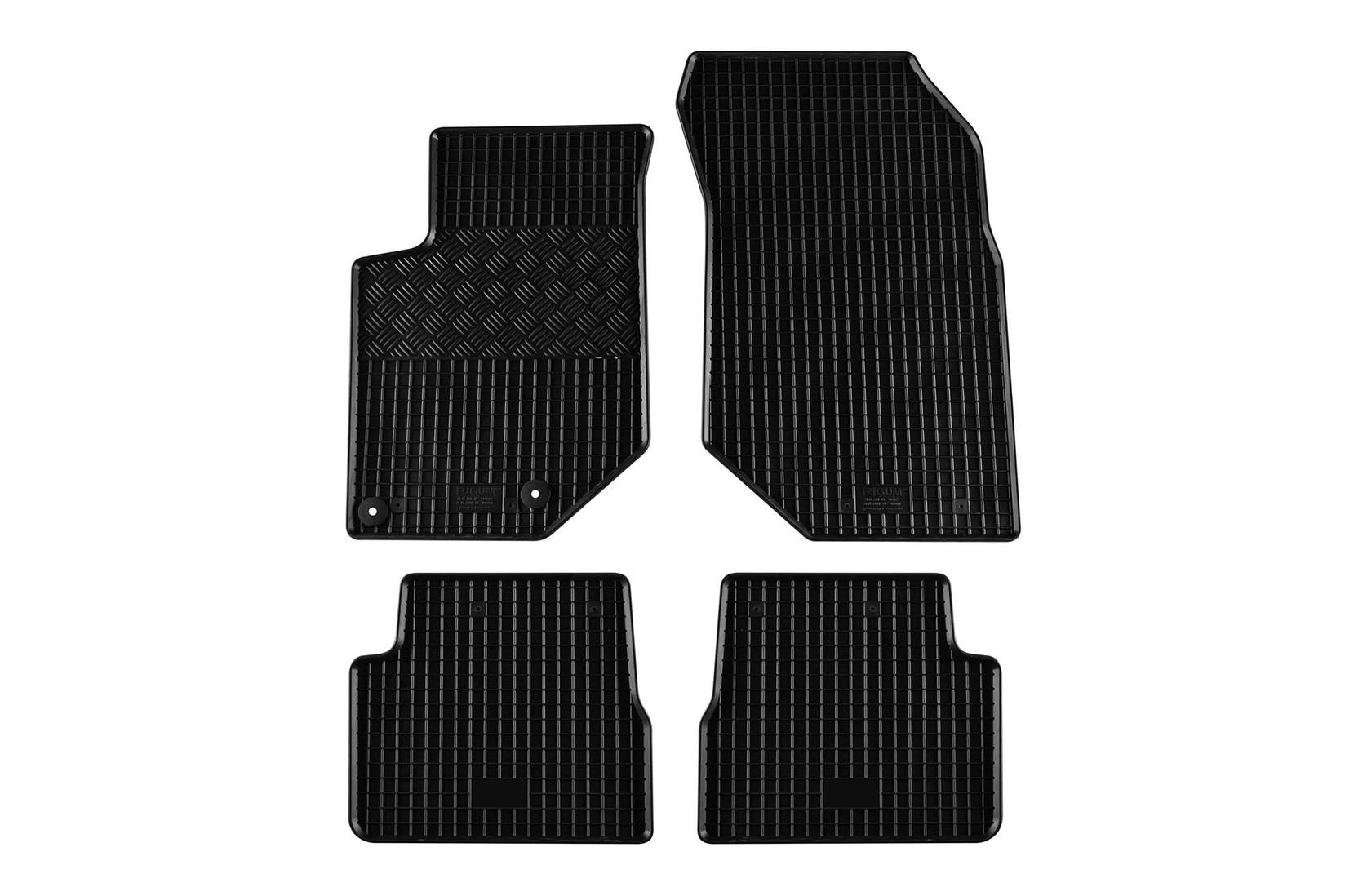 RIGUM Гумени патосници за Opel Corsa F Peugeot 208 по 2019 година Opel Mokka по 2021 година 4 дела црни