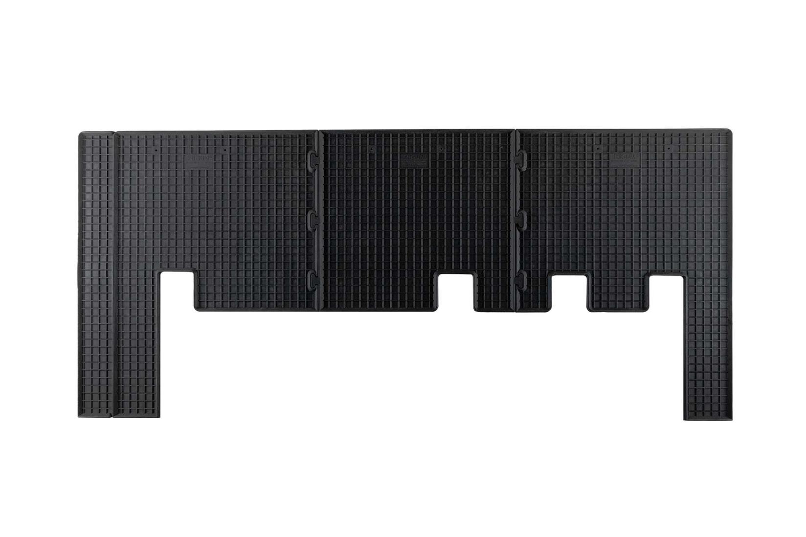 RIGUM Гумени патосници за Ford Tourneo Transit Custom по 2012 година Transit Custom по 2018 година втори ред 3 дела црни