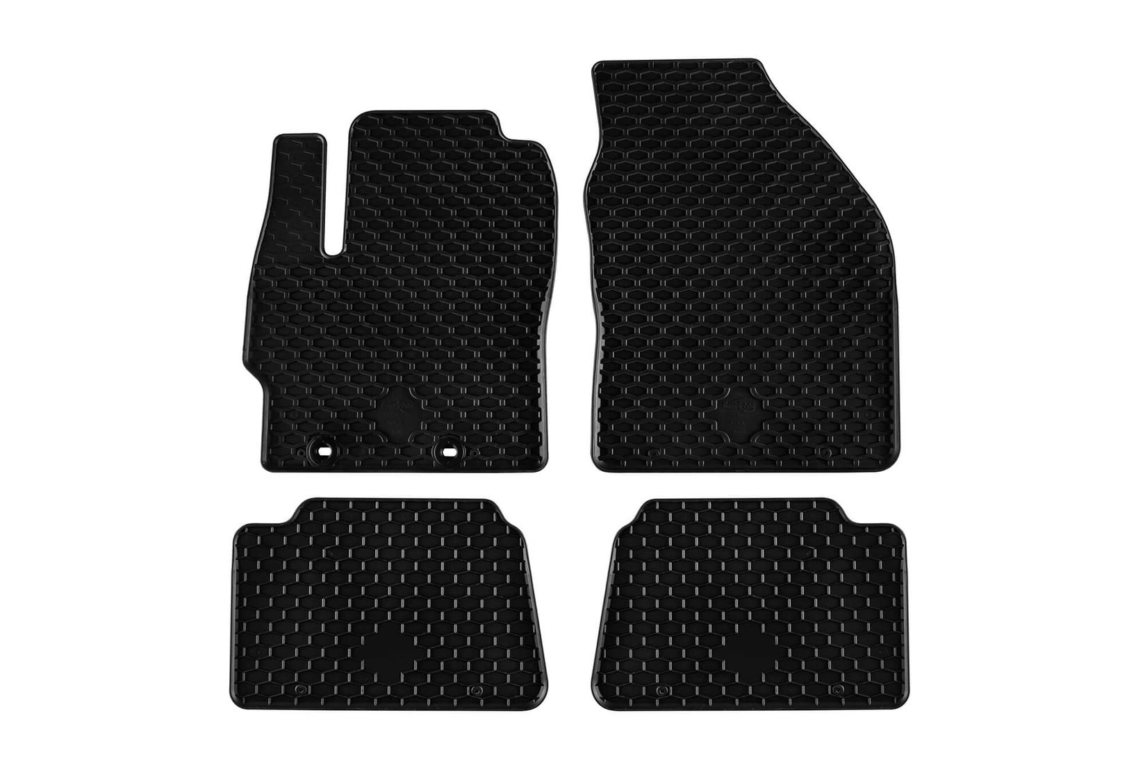 GUMARNY ZUBRI Гумени патосници за Toyota Yaris Yaris хибрид по 2020 година 4 дела црни