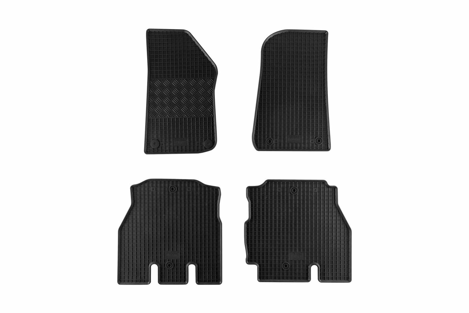 RIGUM Гумени патосници за Jeep Wrangler по 2019 година 4 дела црни