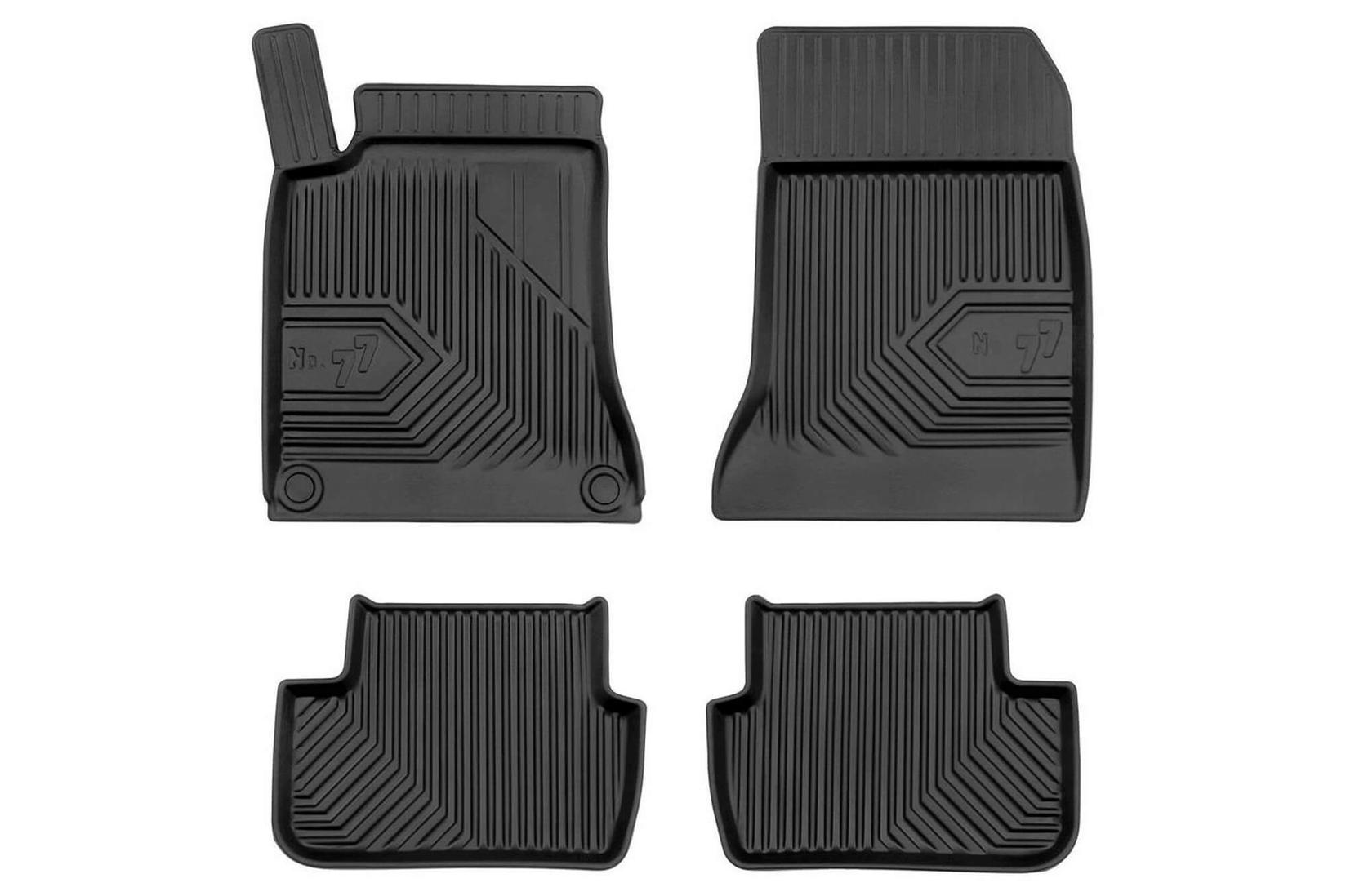 FROGUM 2.5D Гумени патосници модел 77 за Mercedes A класа W176 B класа W246 2012-2018 GLA X156 2013-2019 4 дела црни