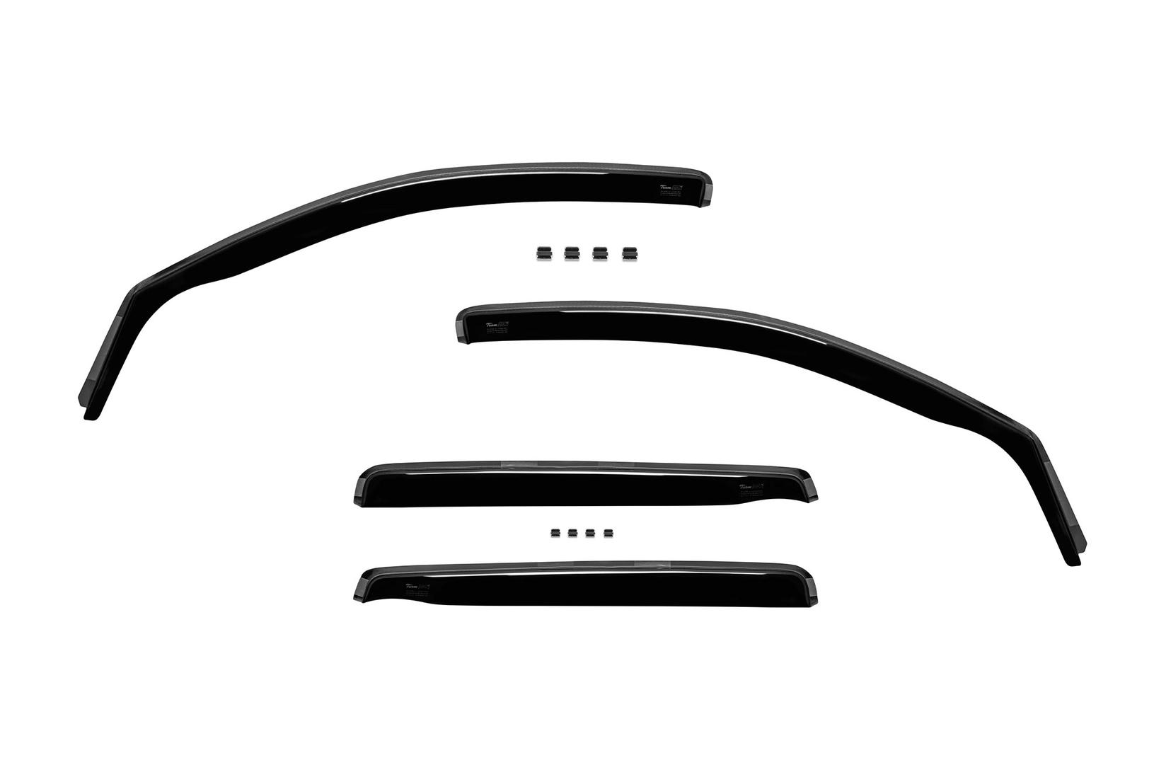 HEKO Комплет ветробрани Heko за Peugeot 4007, Citroen C-crosser 2008-2012 со 5 врати, темно затемнети, 4 бр.